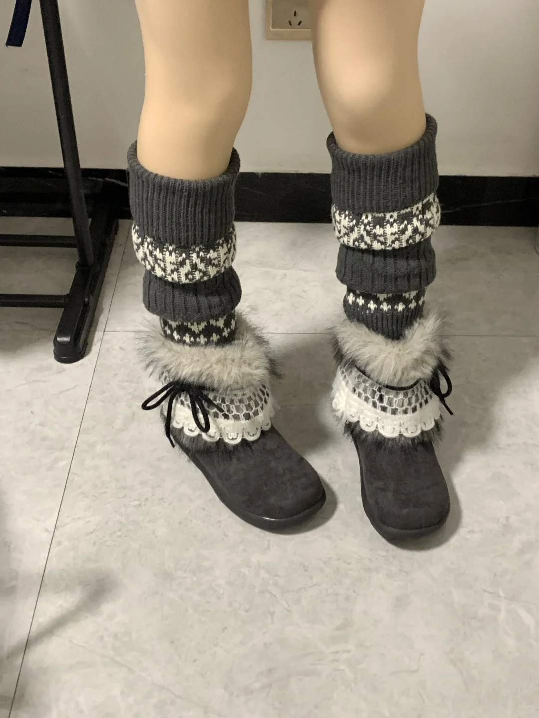 适合冬天厚厚的袜套❗️