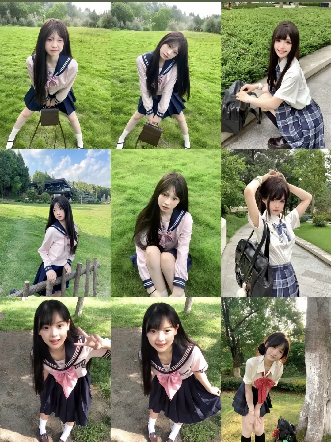 僵硬宝宝必存拍照姿势！JK版！