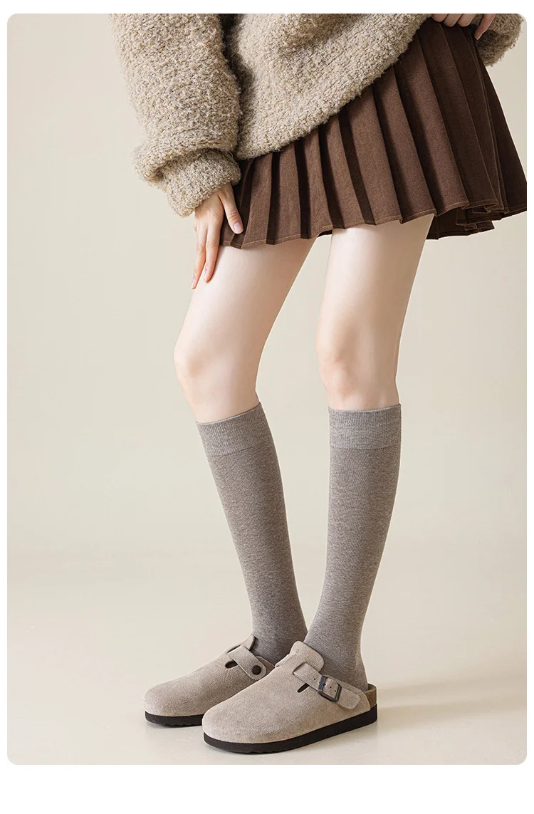 冬天漏腿不冻腿的秘密！这双长筒袜锁死了