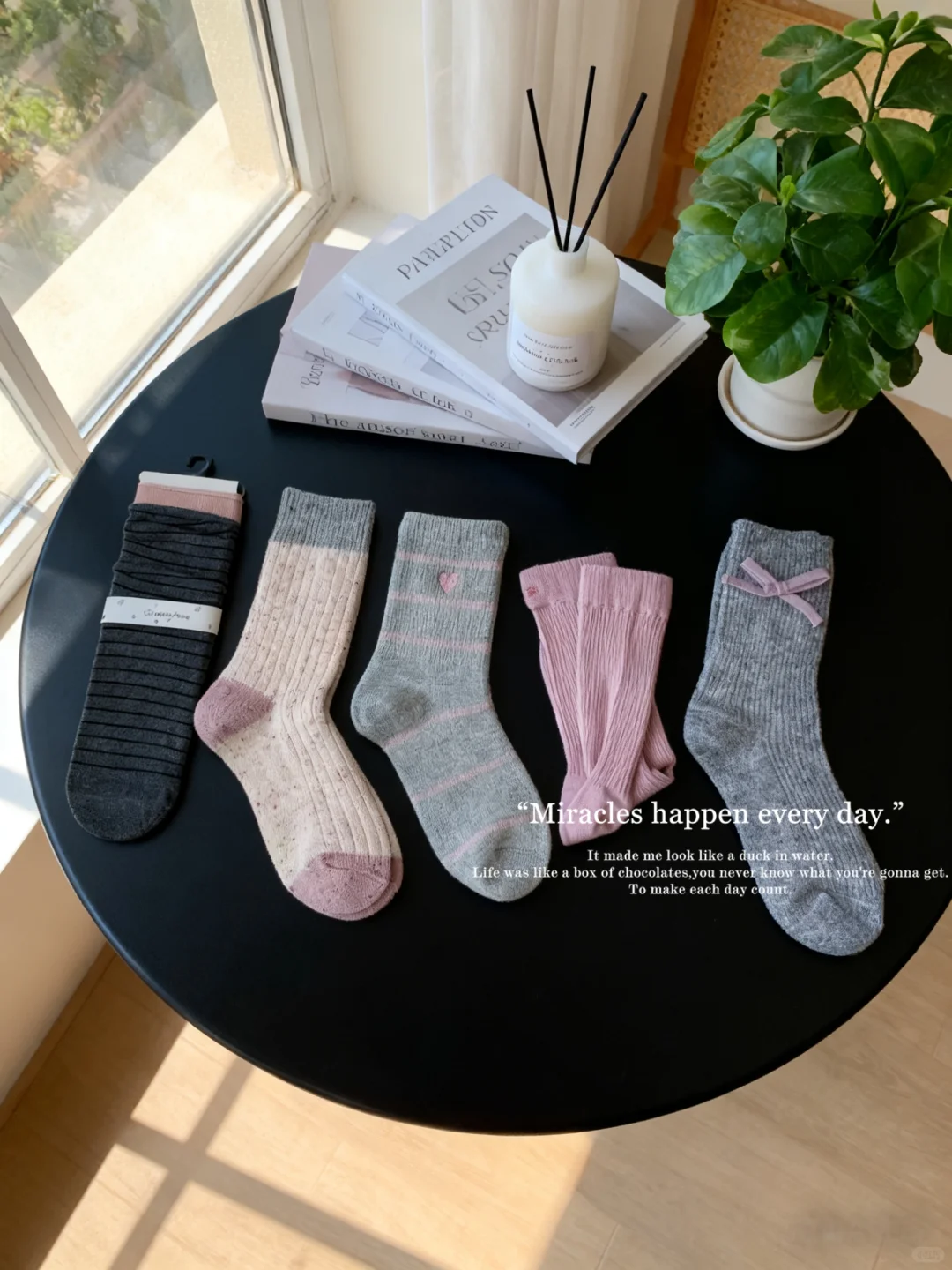 𝑺𝒉𝒂𝒓𝒆❄️每日秋冬好物｜ins风中筒堆堆袜