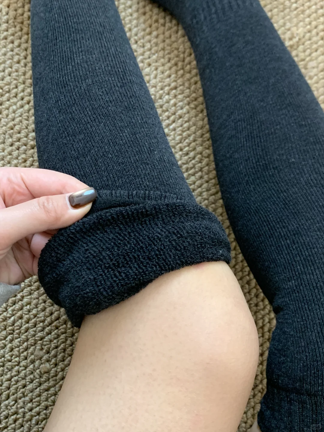 冬天来袭，加绒加厚的小腿袜