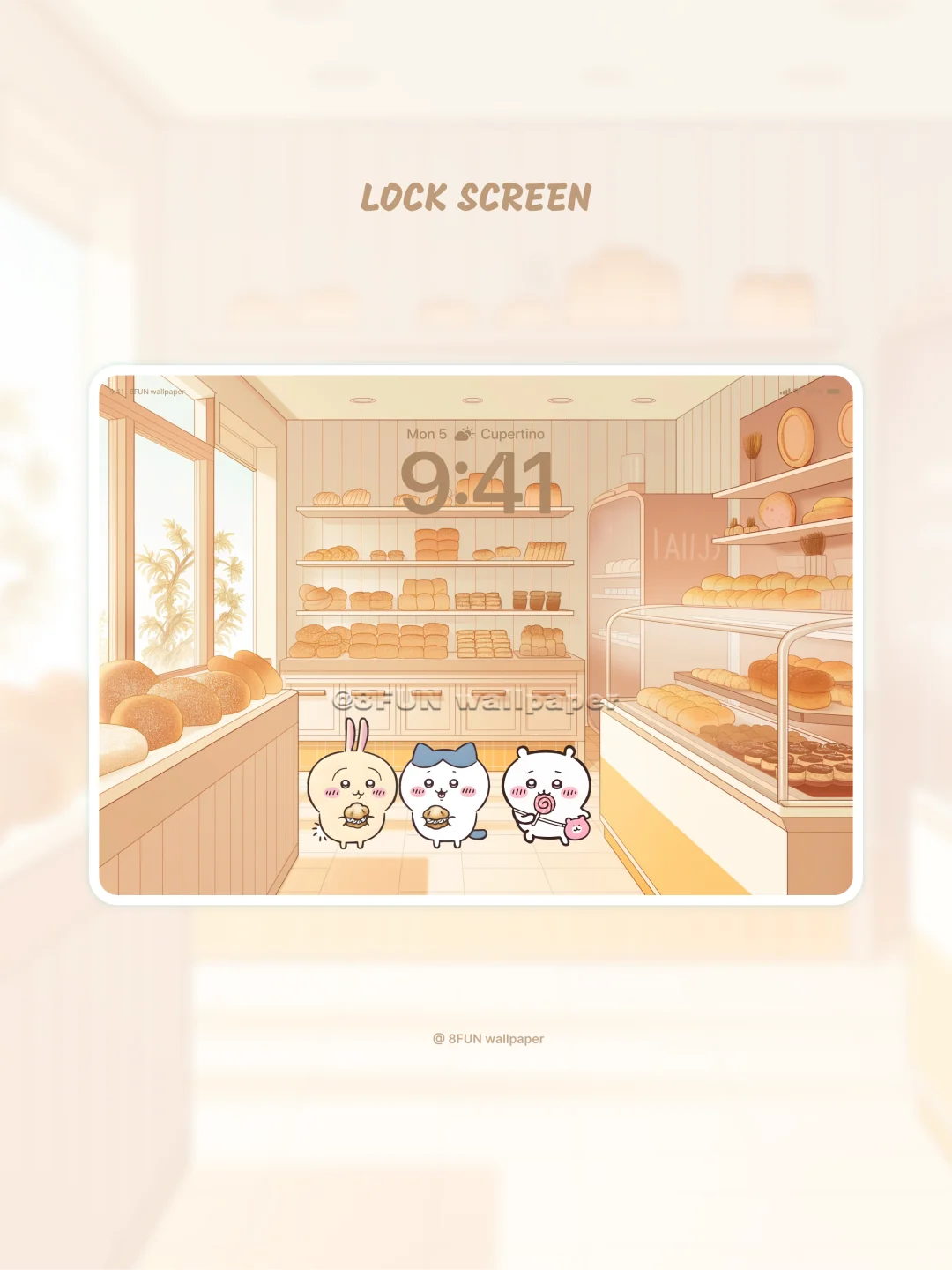 Chiikawa•邂逅面包小店🍞丨治愈平板壁纸