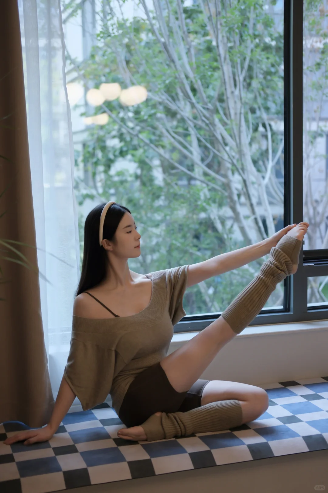 瑜伽女孩的松弛感～🧘‍♀️