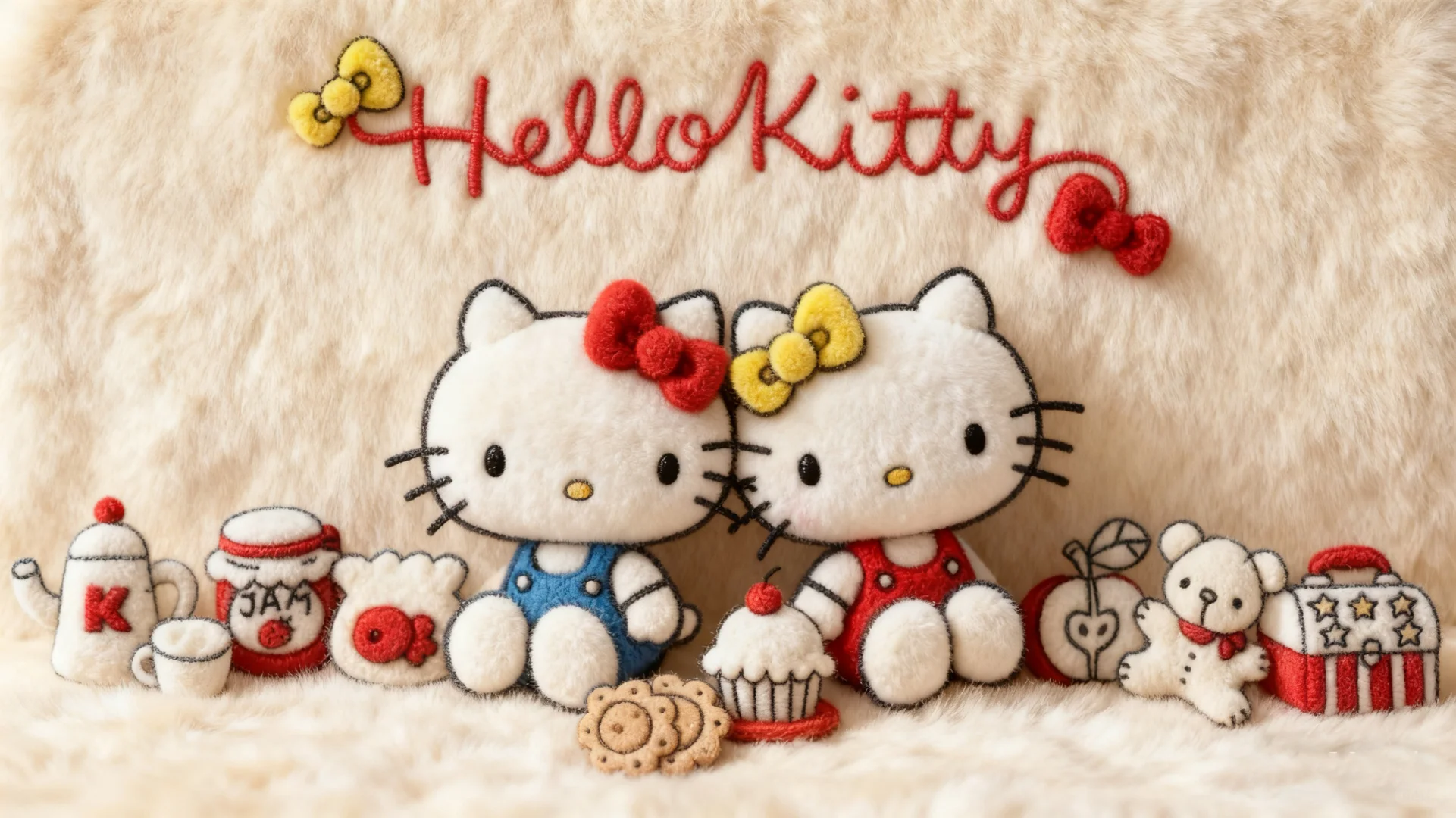 毛绒绒的HelloKitty电脑壁纸18张