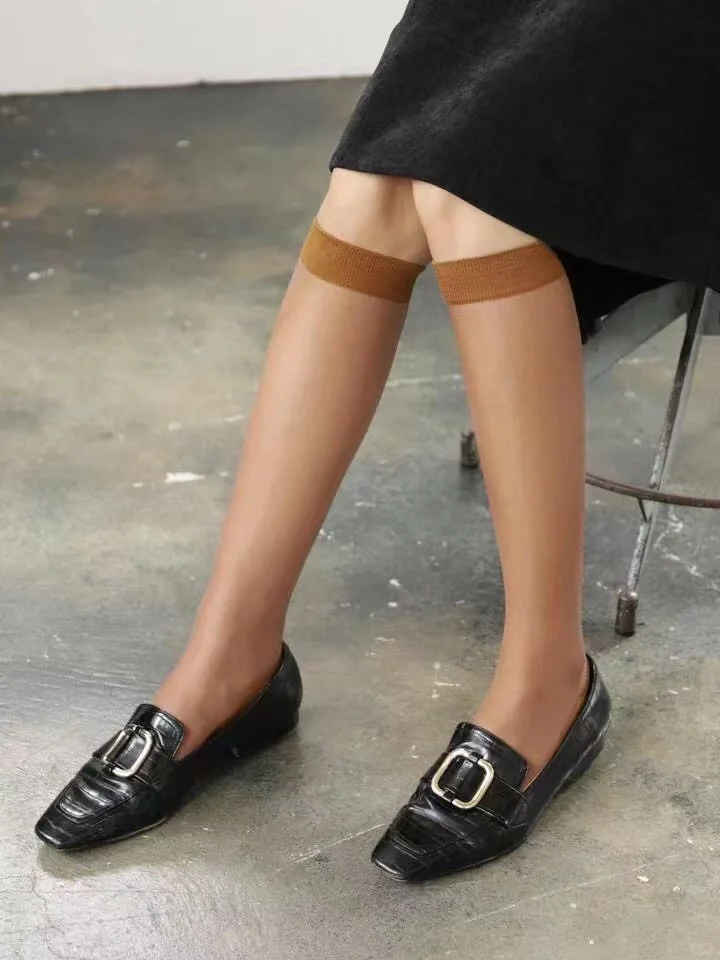 女士中筒袜膝下袜