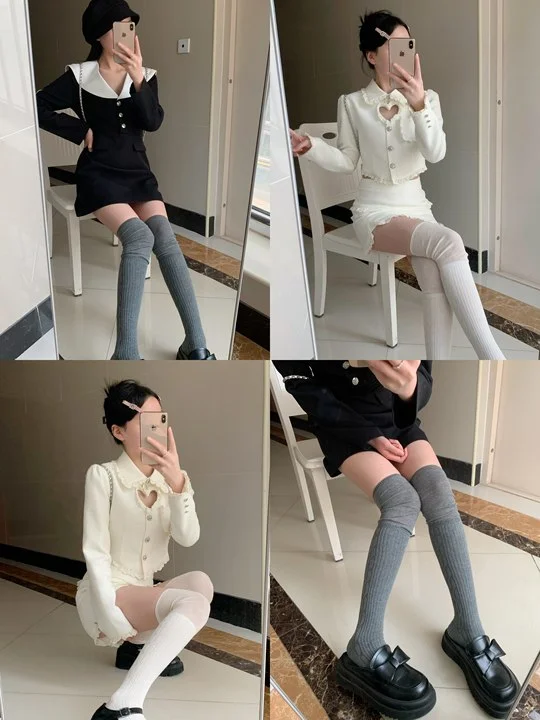 秋冬小腿袜决赛圈！！灰色or白色