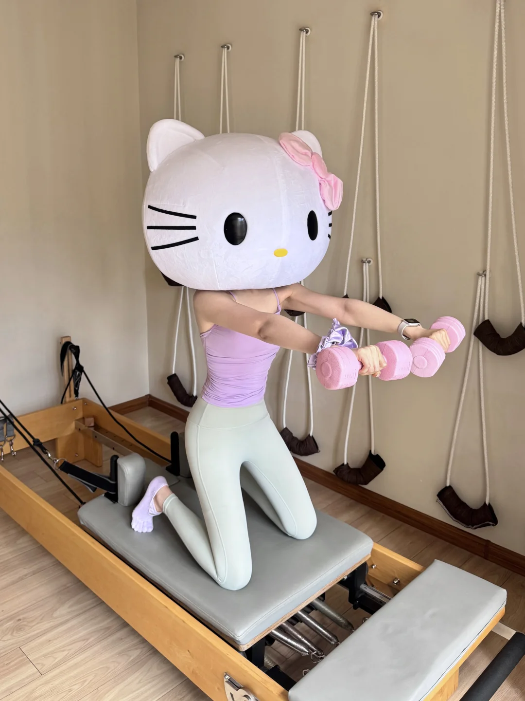 Kitty女士的普拉提日常💛🩵