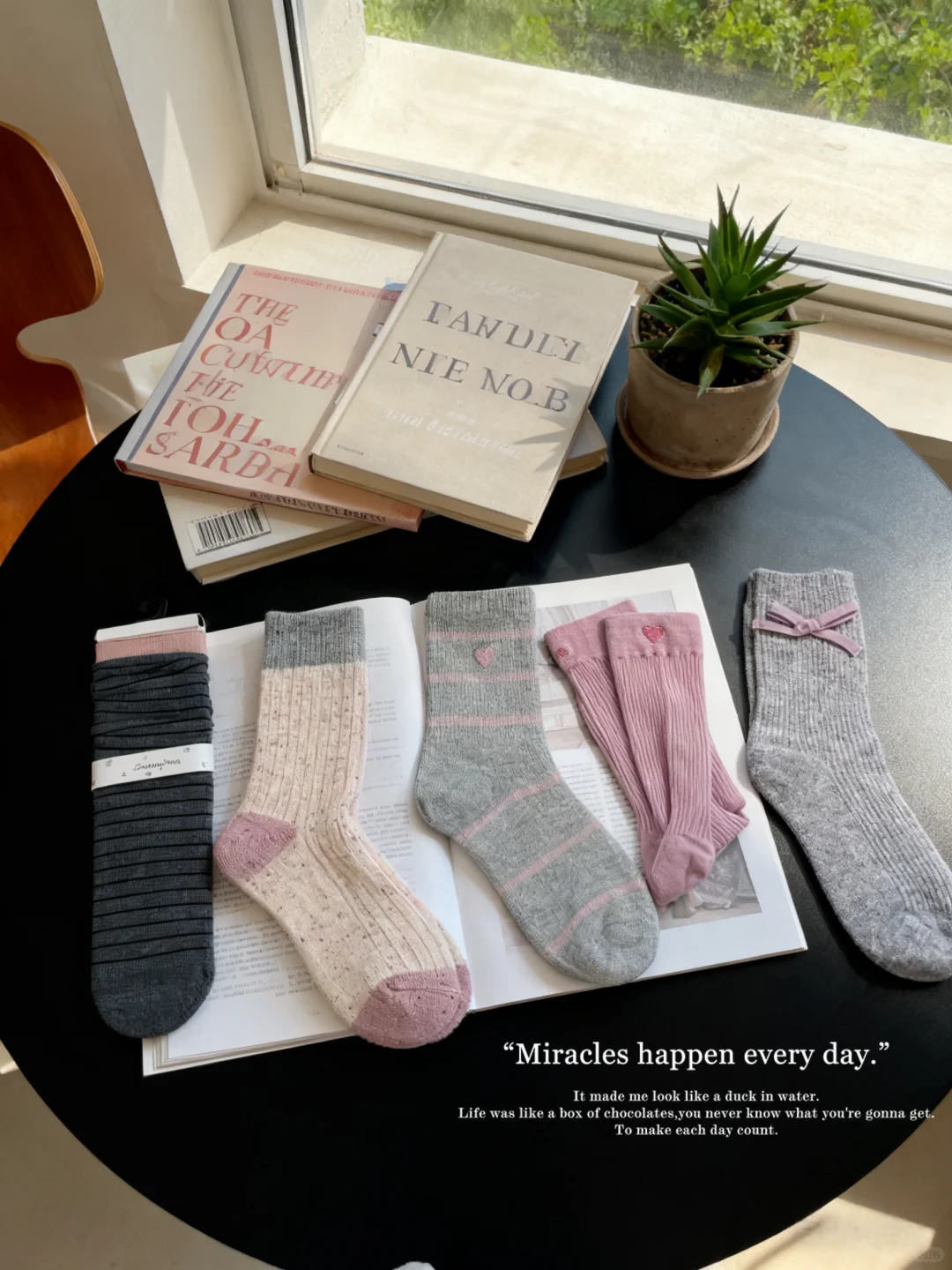 𝑺𝒉𝒂𝒓𝒆❄️每日秋冬好物｜ins风中筒堆堆袜