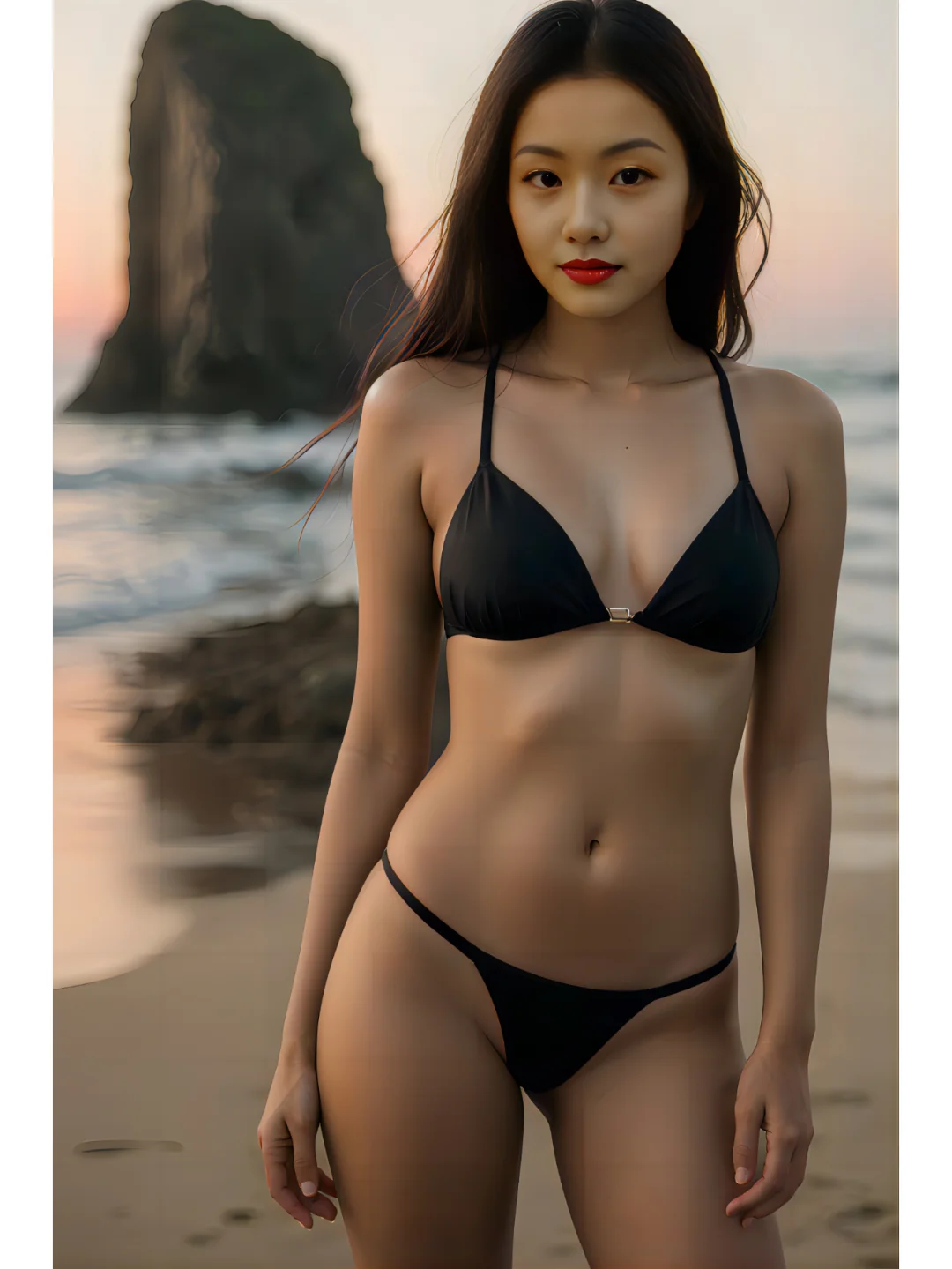 假日，黄昏，海边