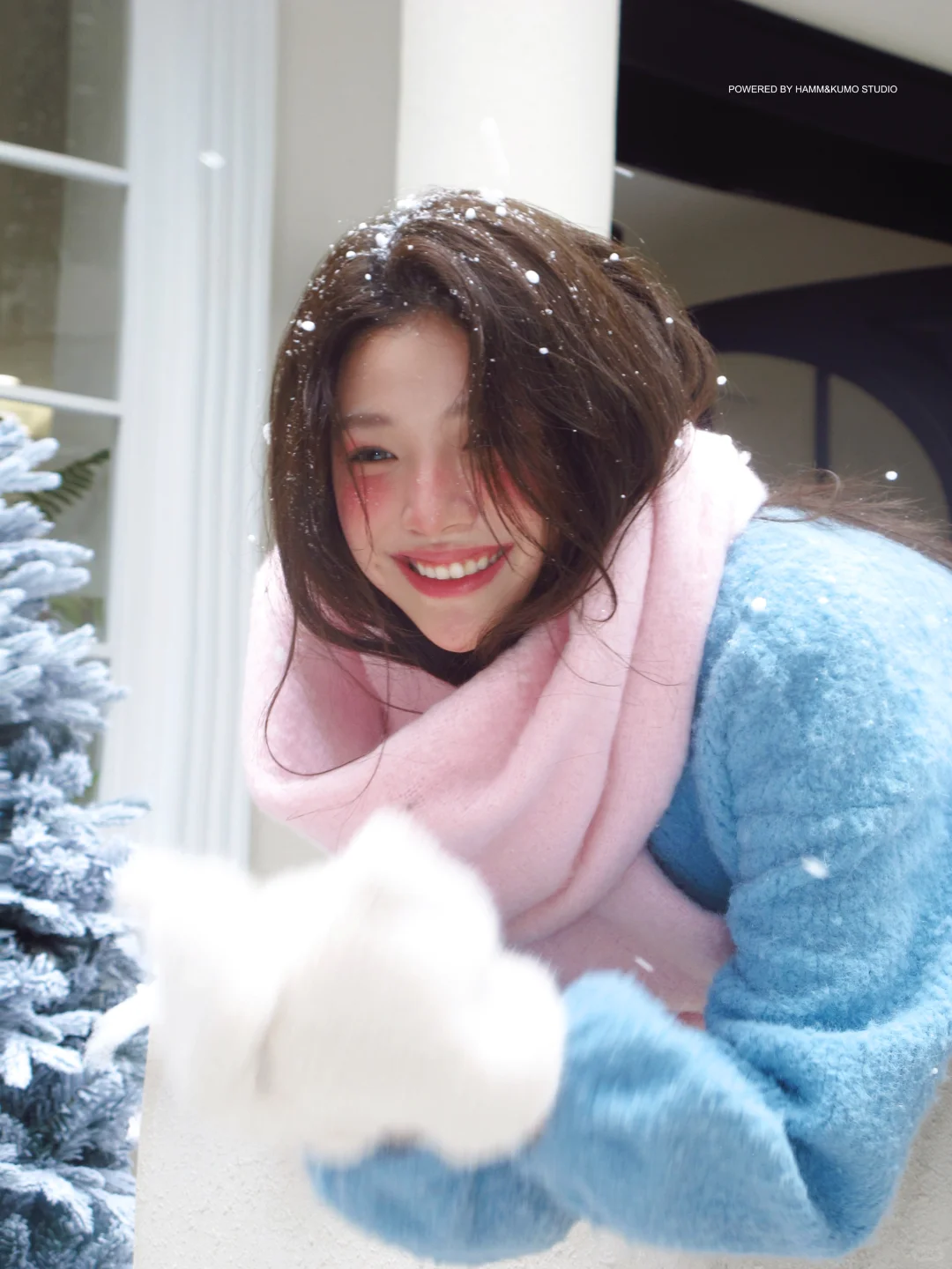 “她的笑容 融化了雪❄️”｜HammKumo雪景写真的