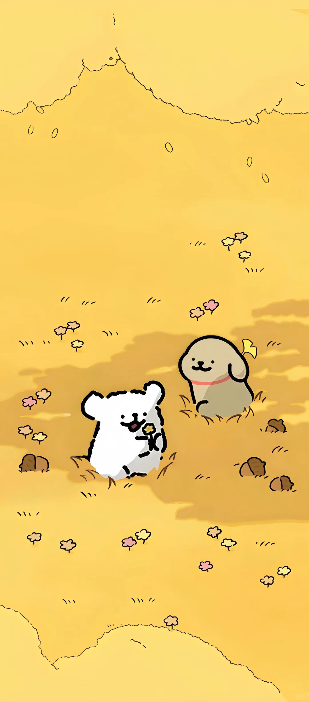 线条小狗🐶的壁纸~