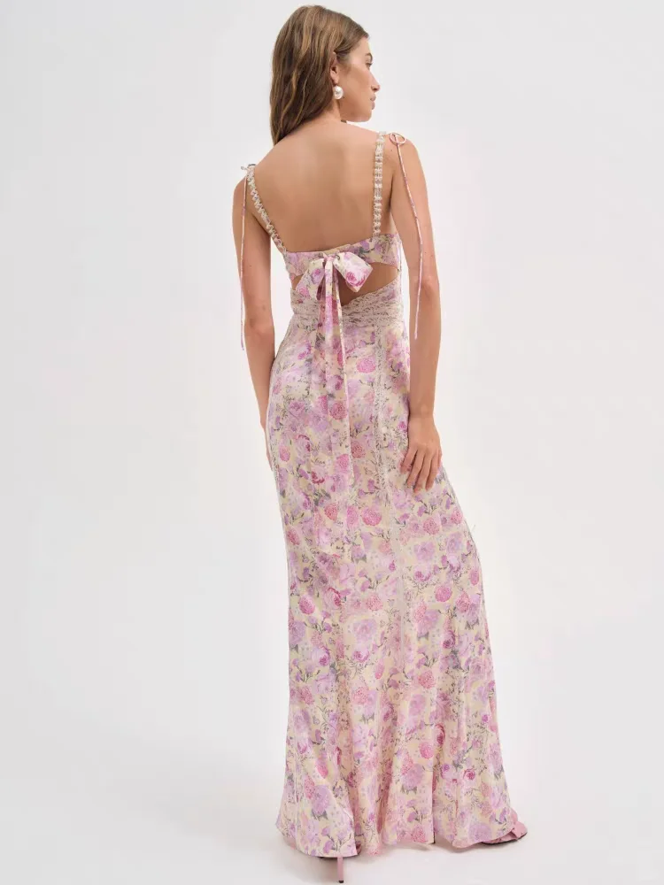 forlove&lemons缎面鱼尾裙