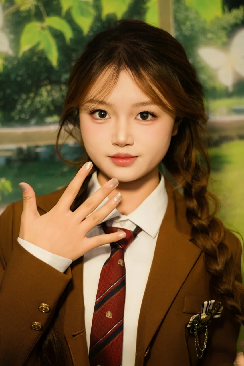 学院风写真，真的好韩啊！