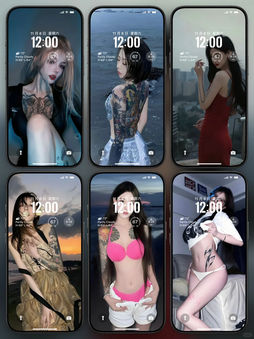 刺青纹身美女精选超清手机壁纸丨简介拿图