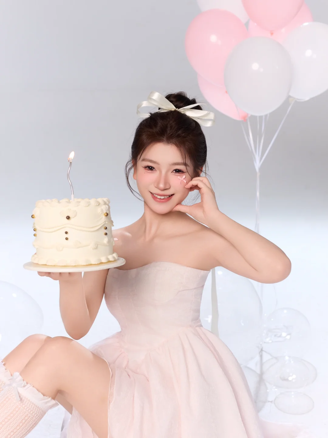 超可爱的韩系粉色生日写真🎀｜泸州写真
