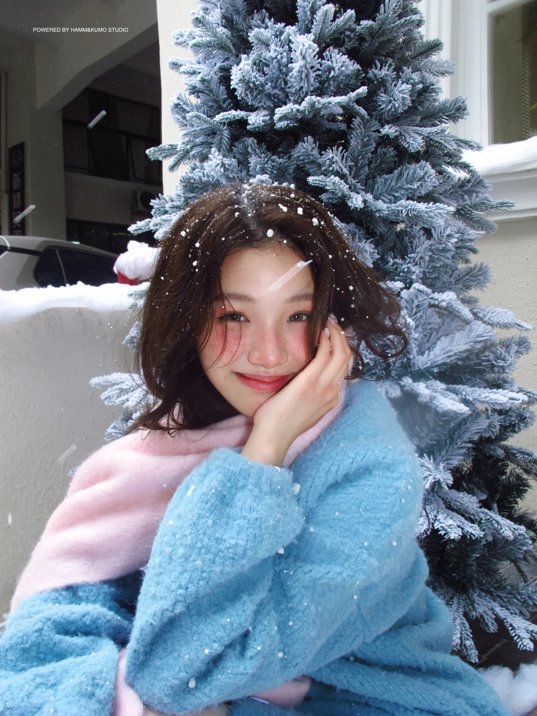 “她的笑容 融化了雪❄️”｜HammKumo雪景写真的
