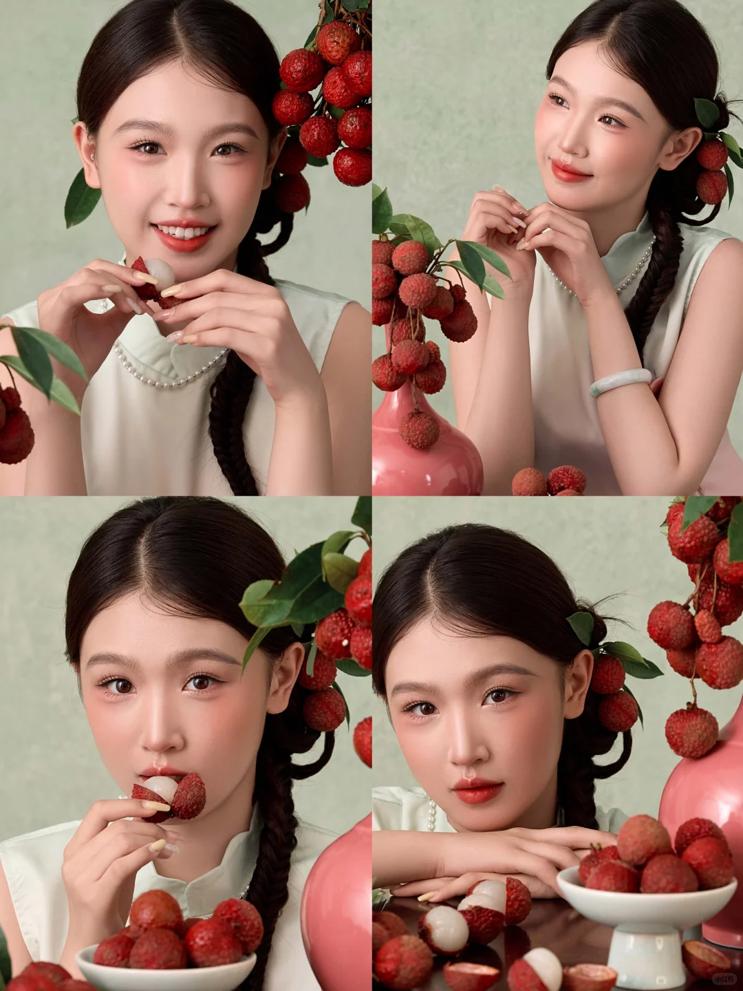 9组新中式旗袍写真，好温柔呀～