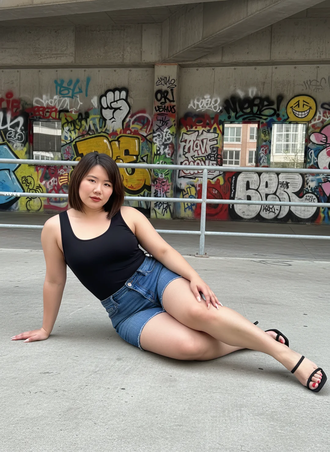 屁股翘到可以顶起哑铃了