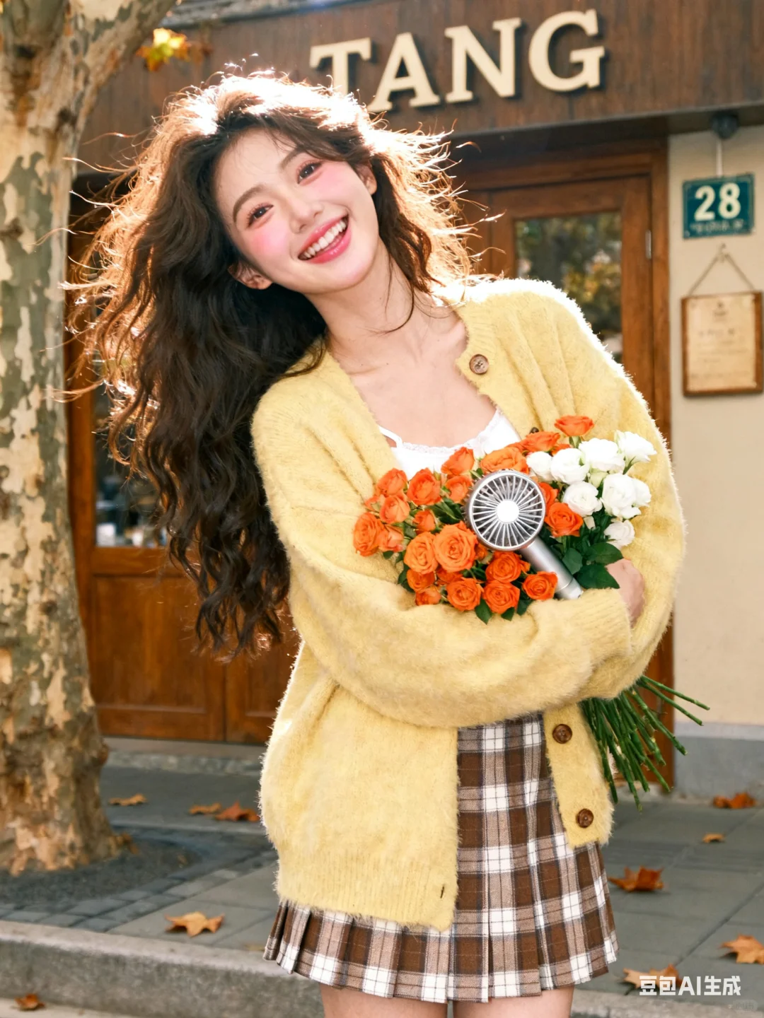 秋日氛围感真人写真(无成本豆包指令)