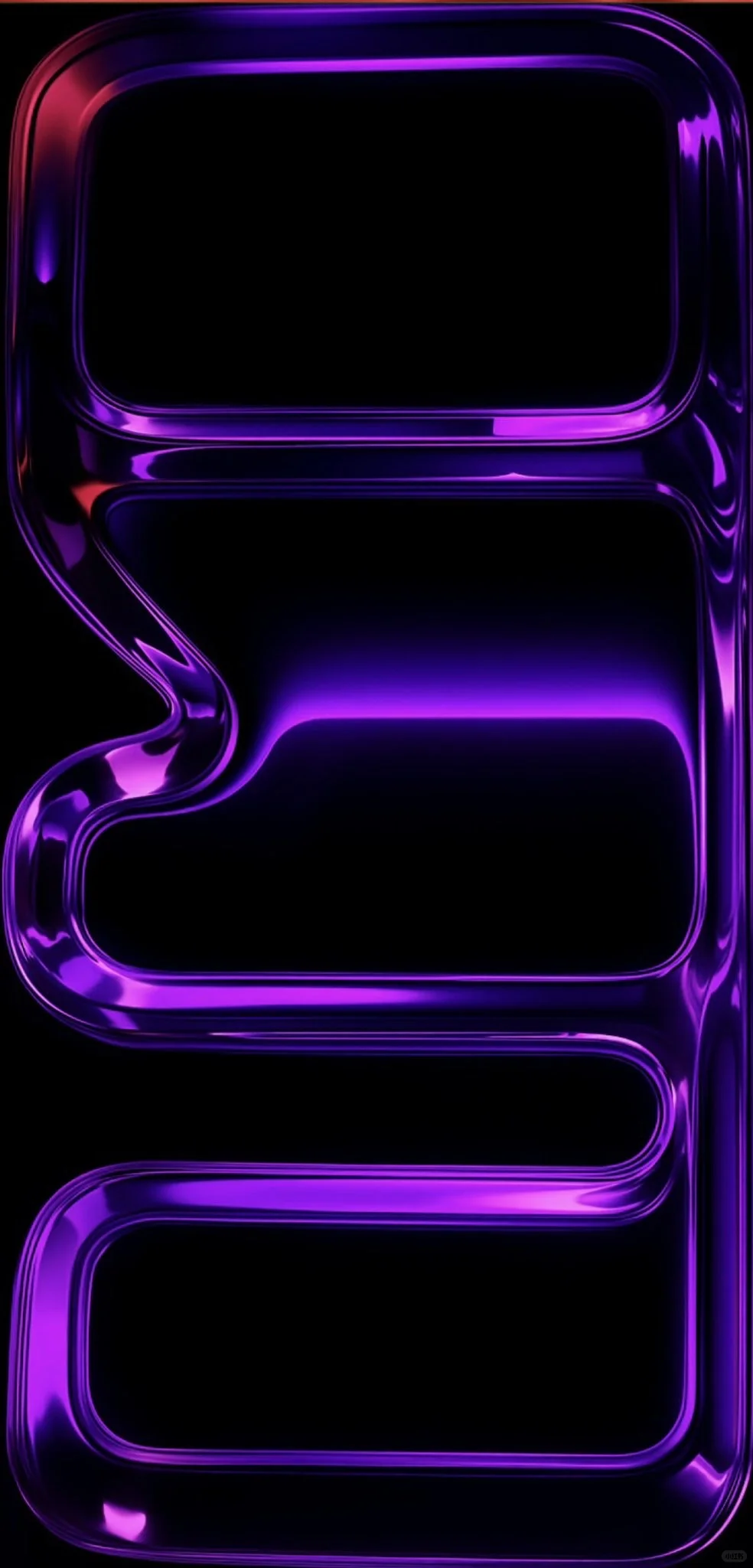 iPhone 紫色玻璃壁纸