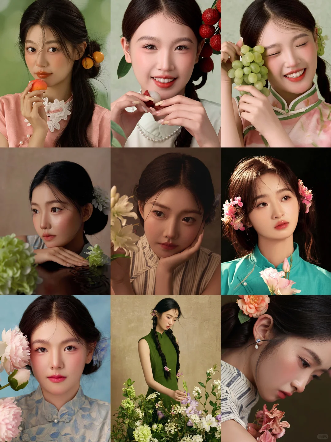 9组新中式旗袍写真，好温柔呀～