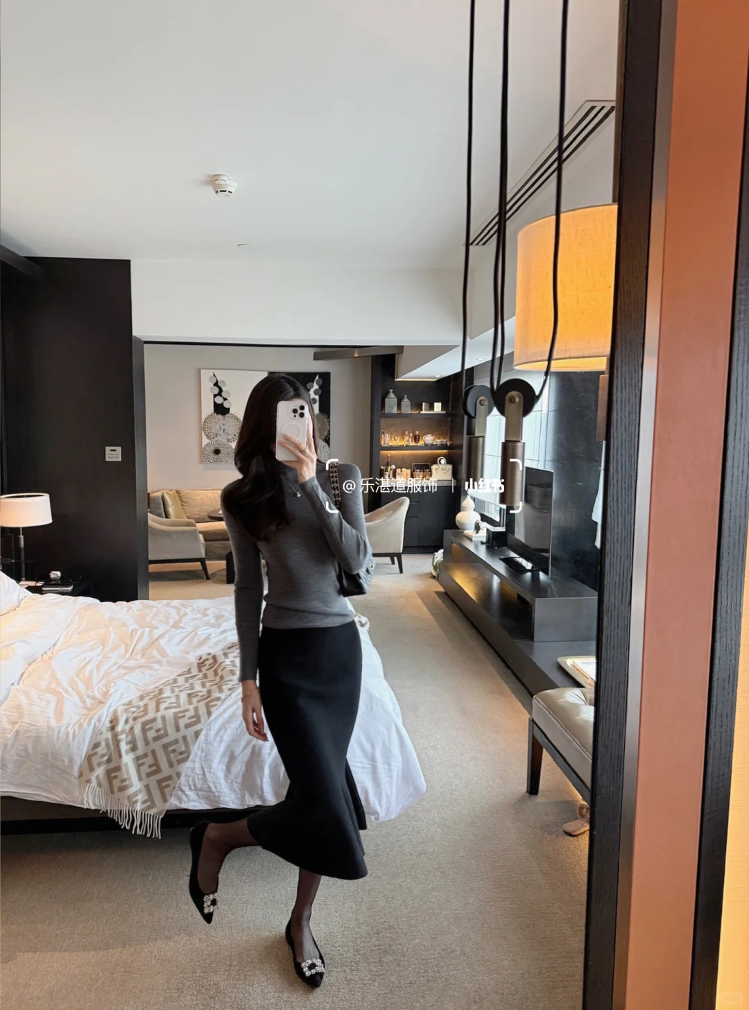 羊毛打底衫➕鱼尾裙！秋冬这样穿很美很显瘦！！