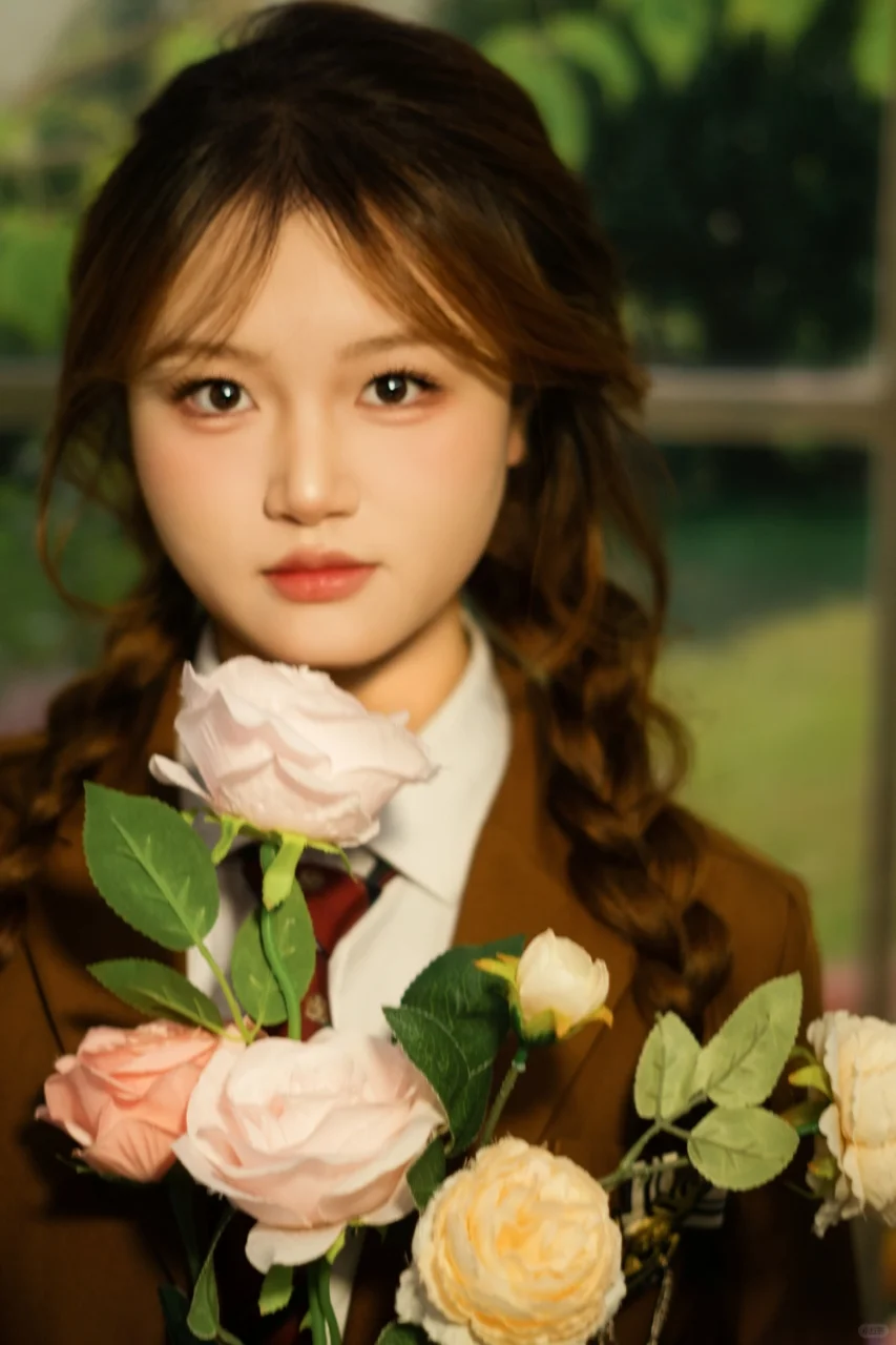 学院风写真，真的好韩啊！