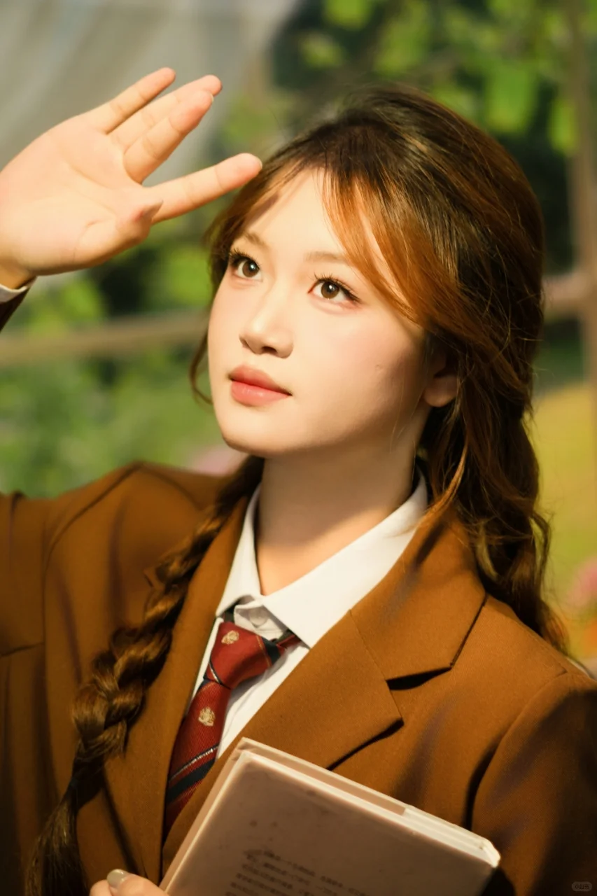 学院风写真，真的好韩啊！