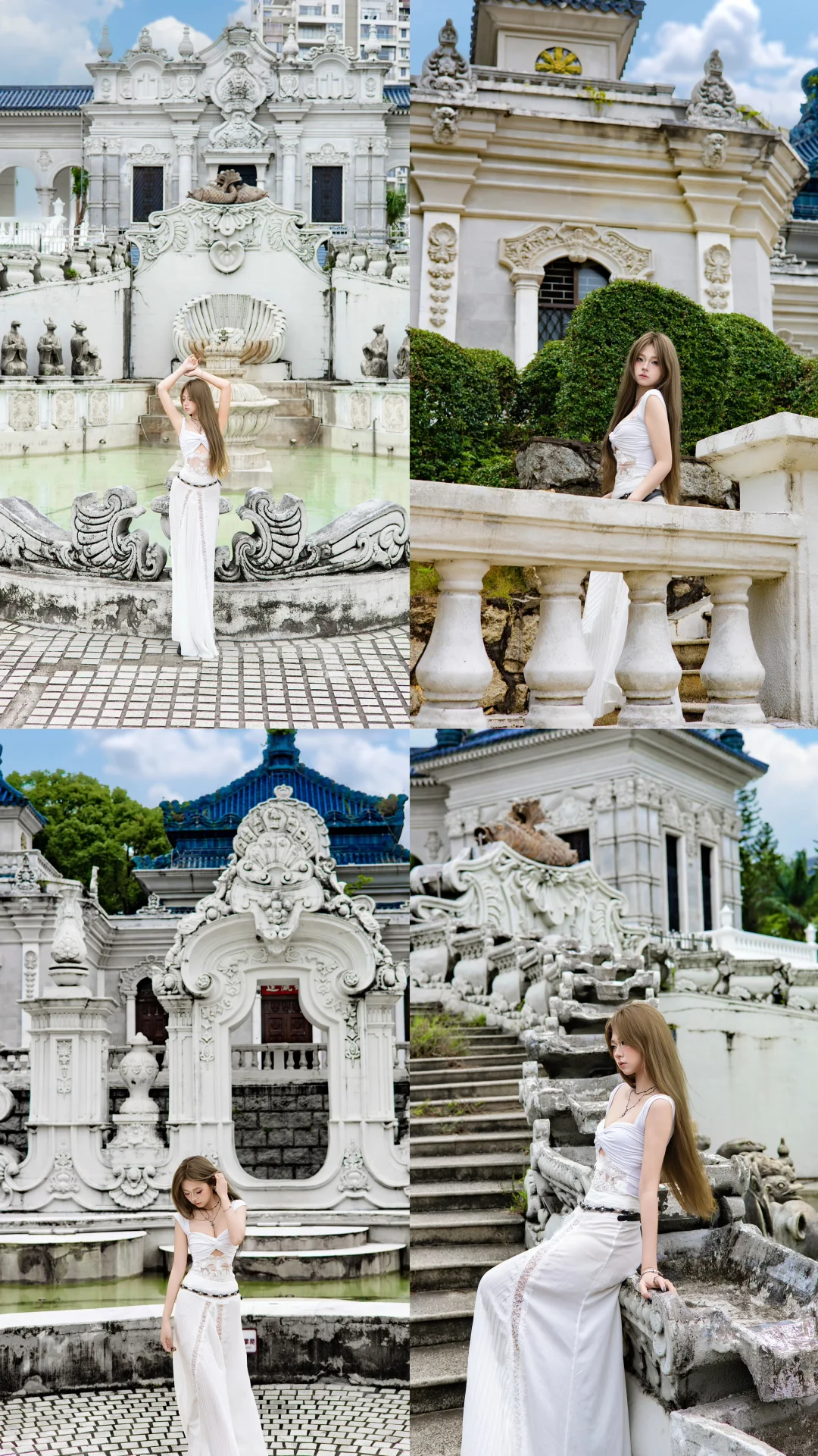 谁懂啊！在老建筑拍到的白裙写真