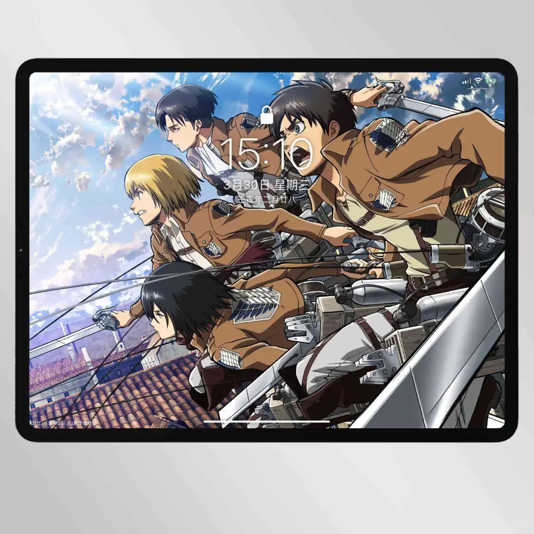 进击的巨人4K壁纸三笠艾伦自由之翼