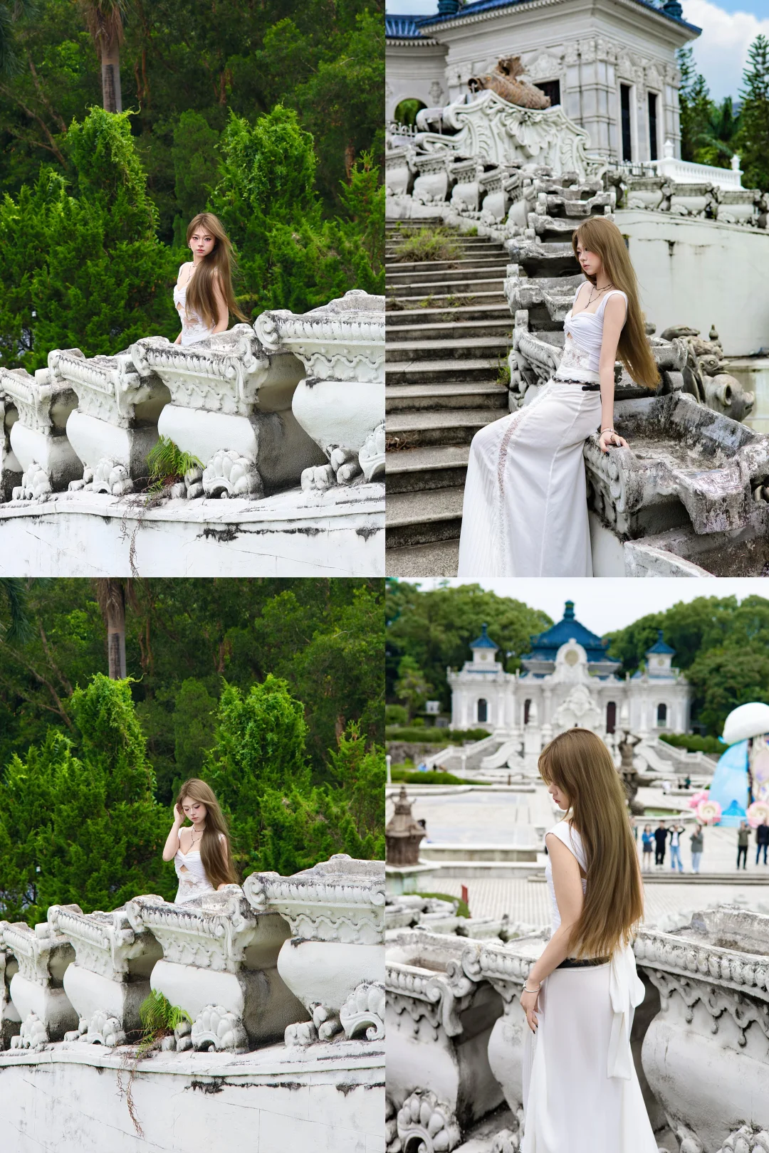 谁懂啊！在老建筑拍到的白裙写真