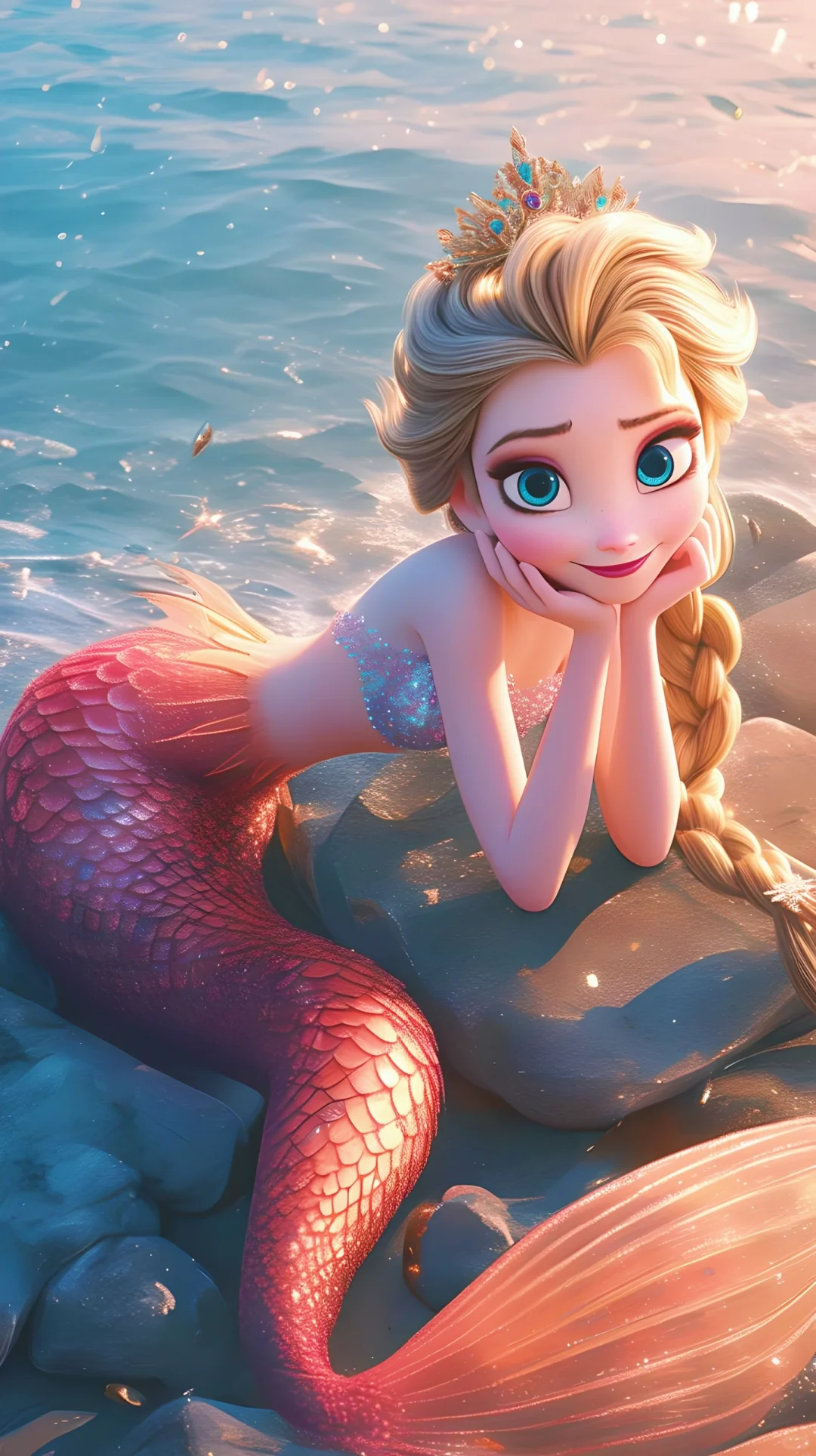 钻石泳衣的艾莎公主❣️