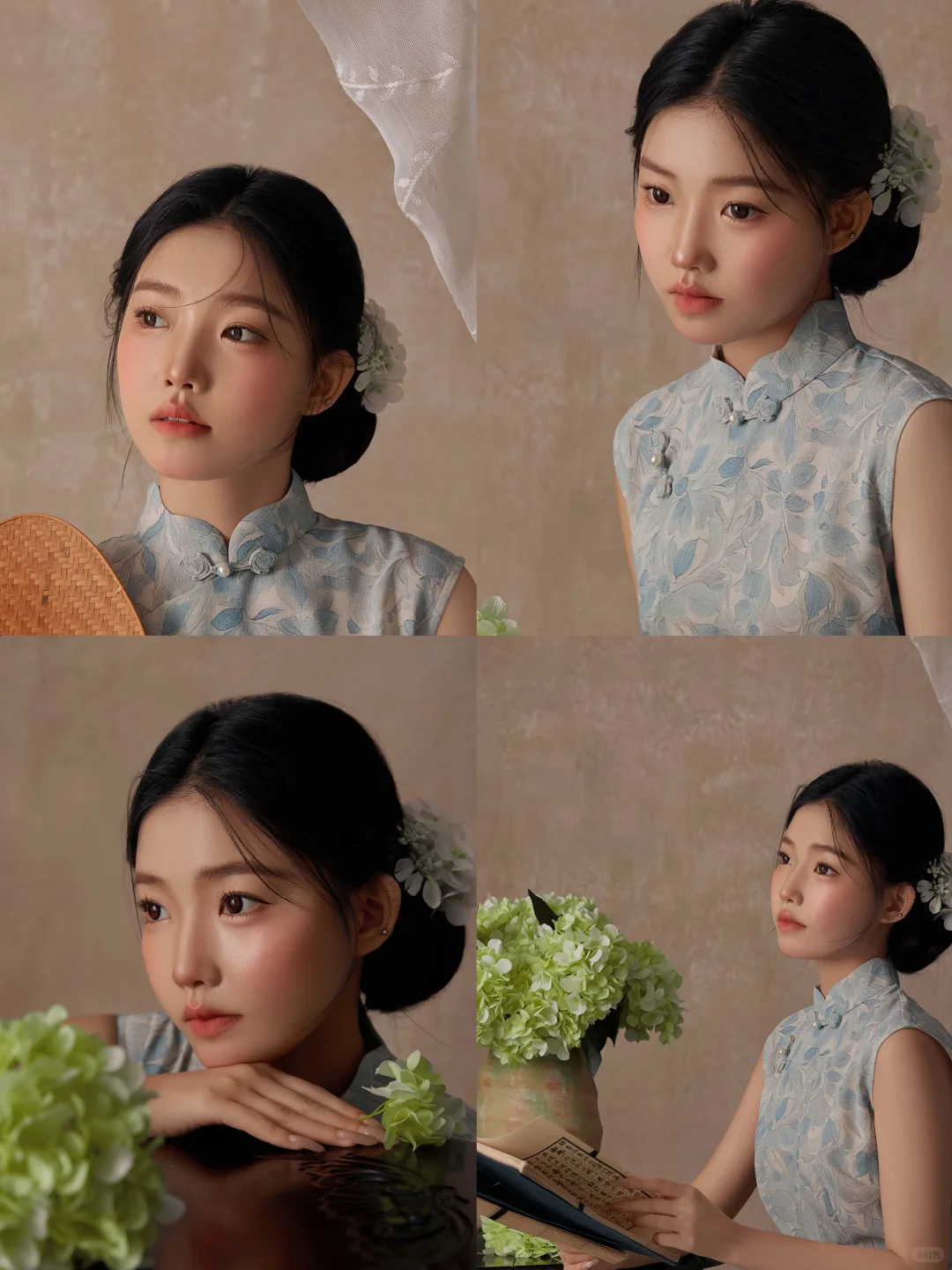 9组新中式旗袍写真，好温柔呀～