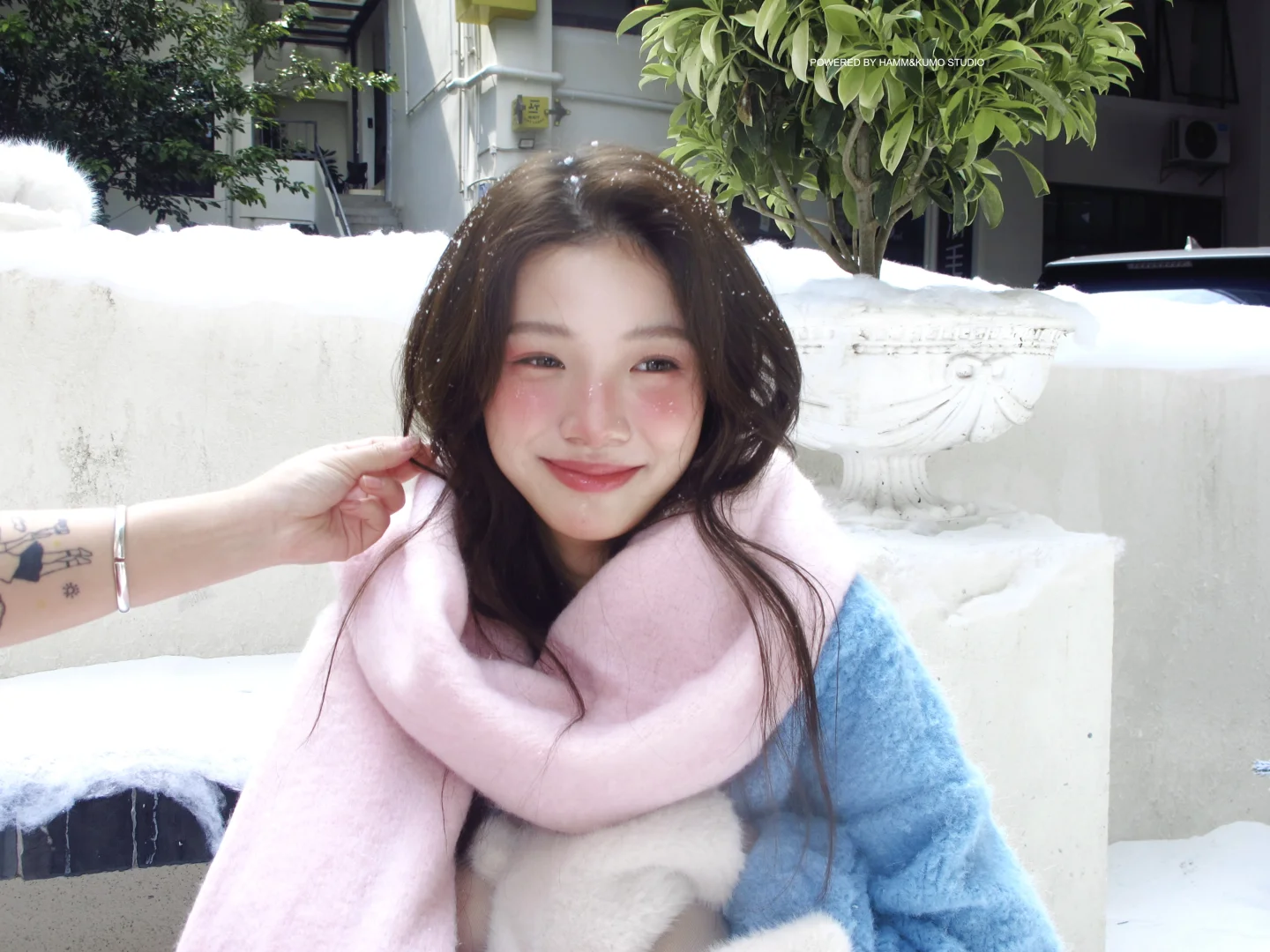 “她的笑容 融化了雪❄️”｜HammKumo雪景写真的