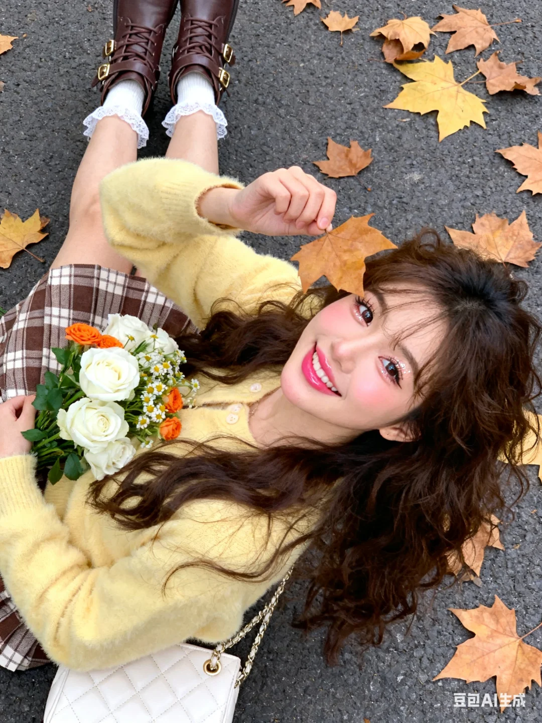 秋日氛围感真人写真(无成本豆包指令)