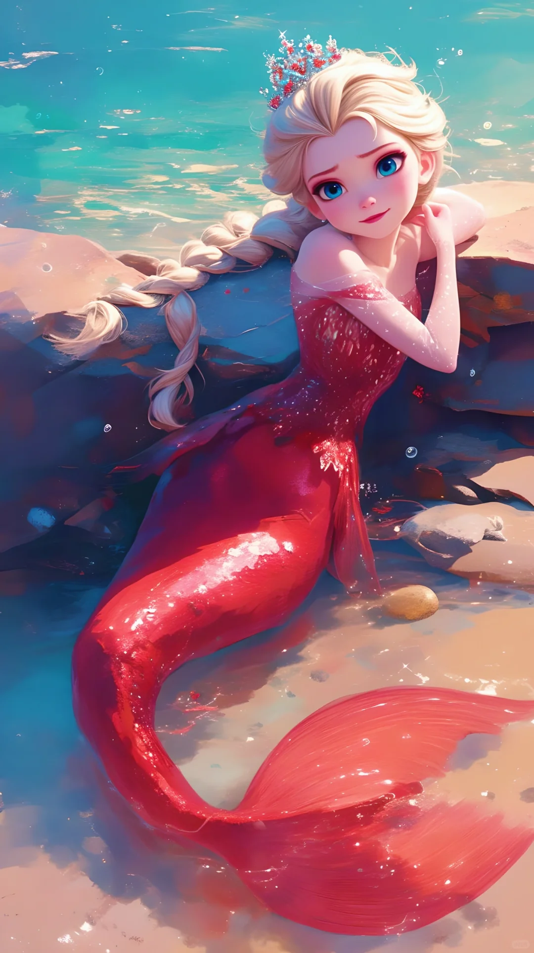 钻石泳衣的艾莎公主❣️