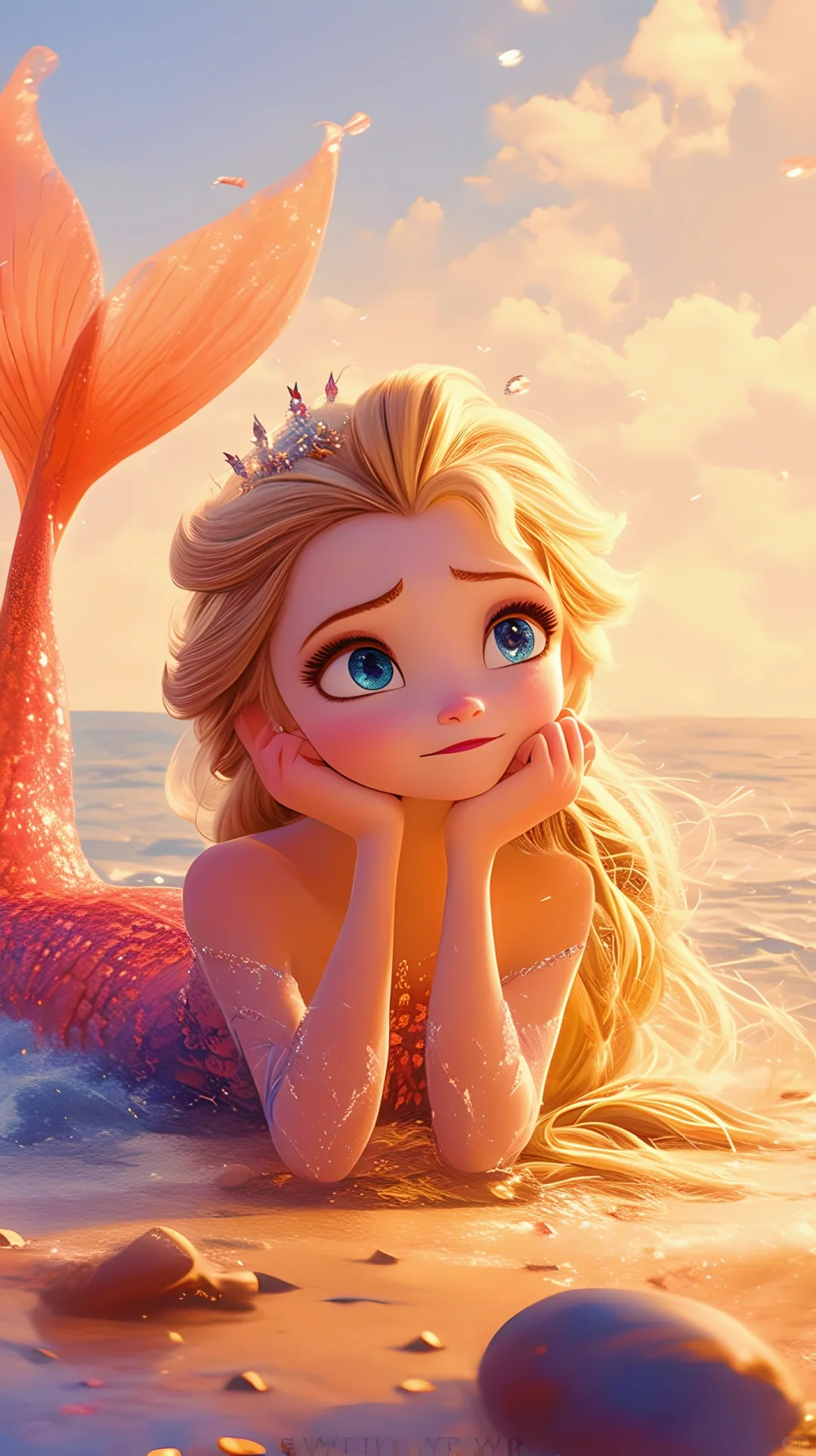 钻石泳衣的艾莎公主❣️