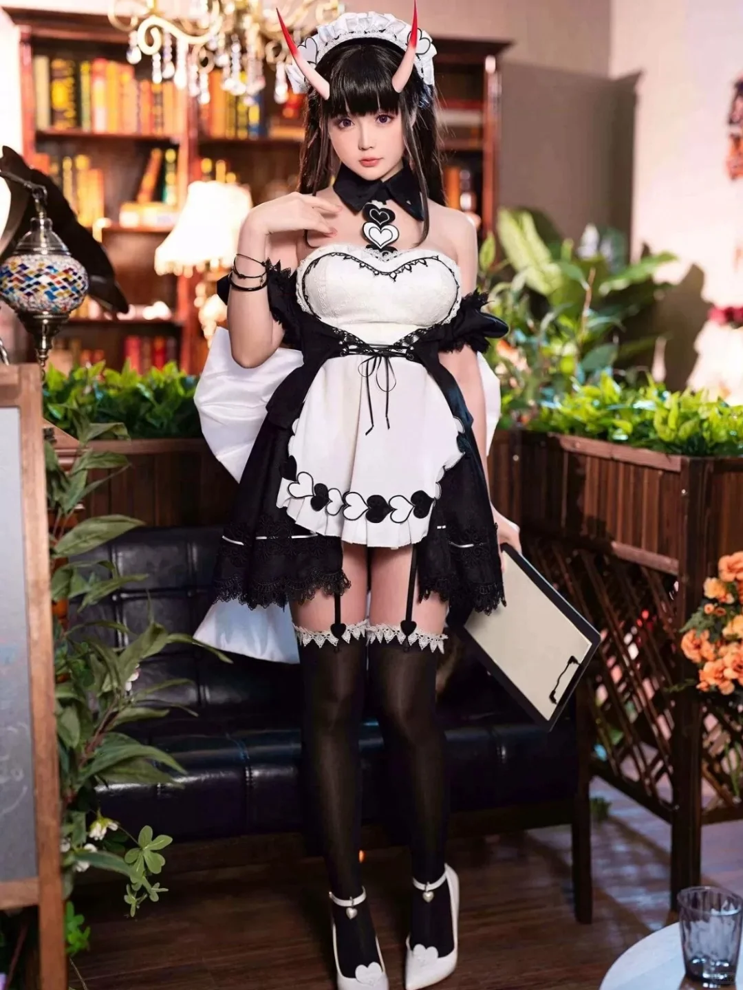 美女小姐姐的女仆Cosplay，也是非常好看的