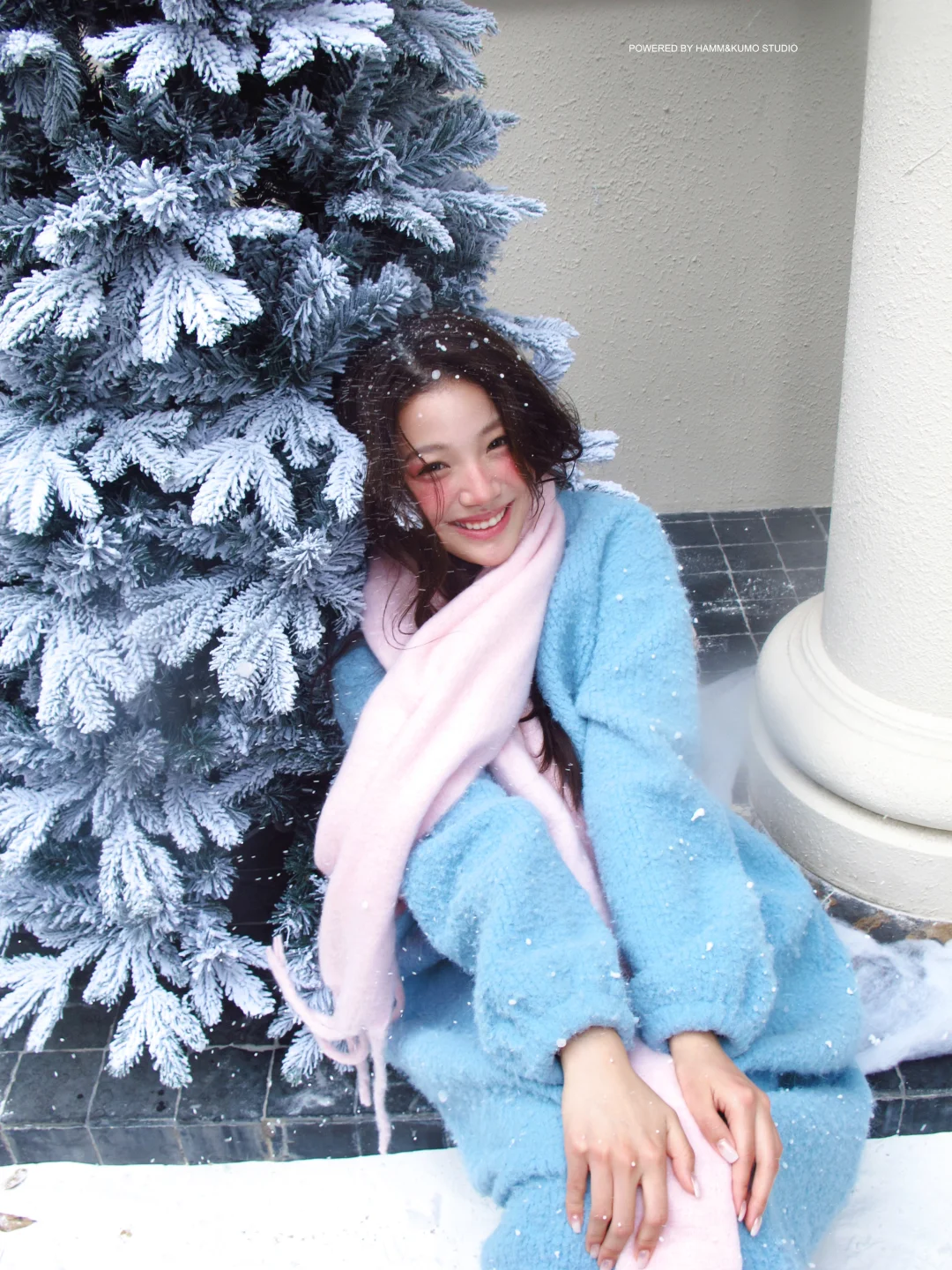 “她的笑容 融化了雪❄️”｜HammKumo雪景写真的
