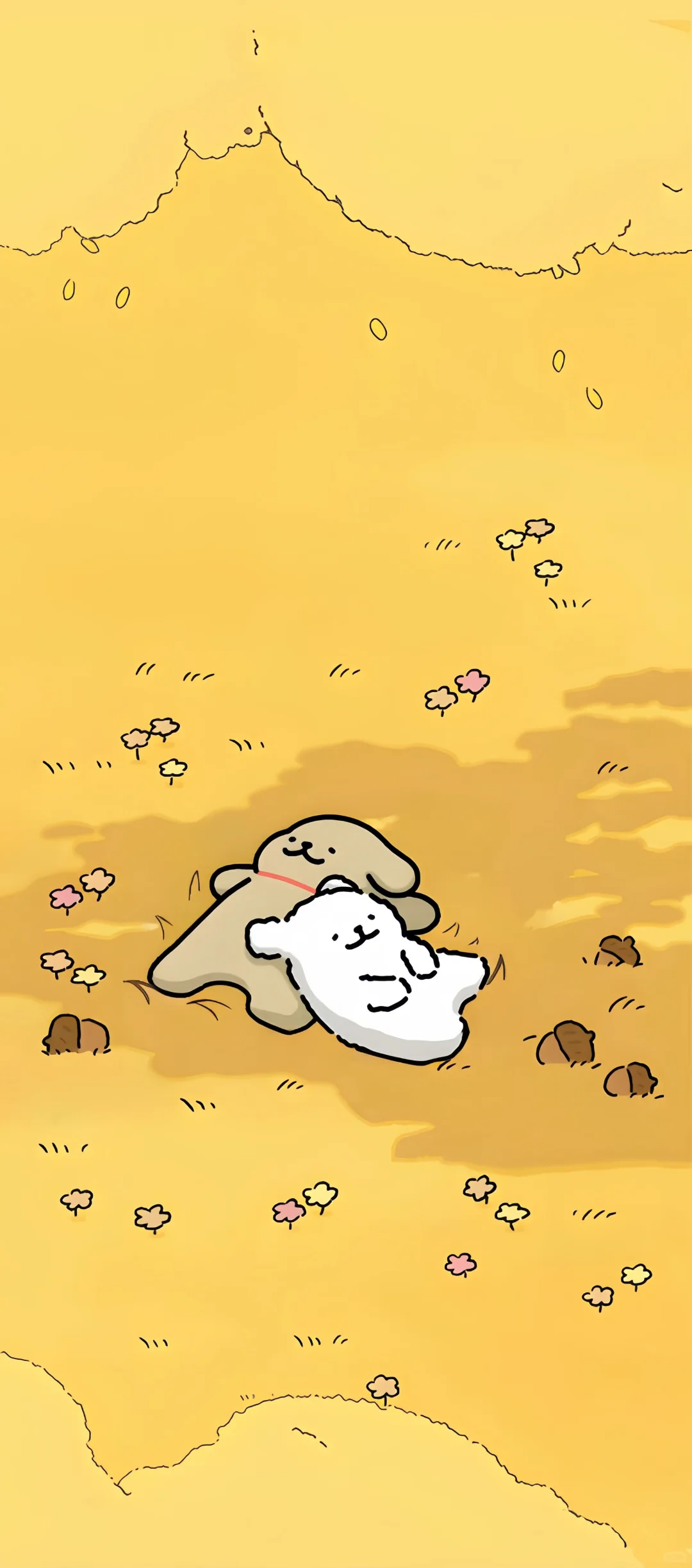 线条小狗🐶的壁纸~