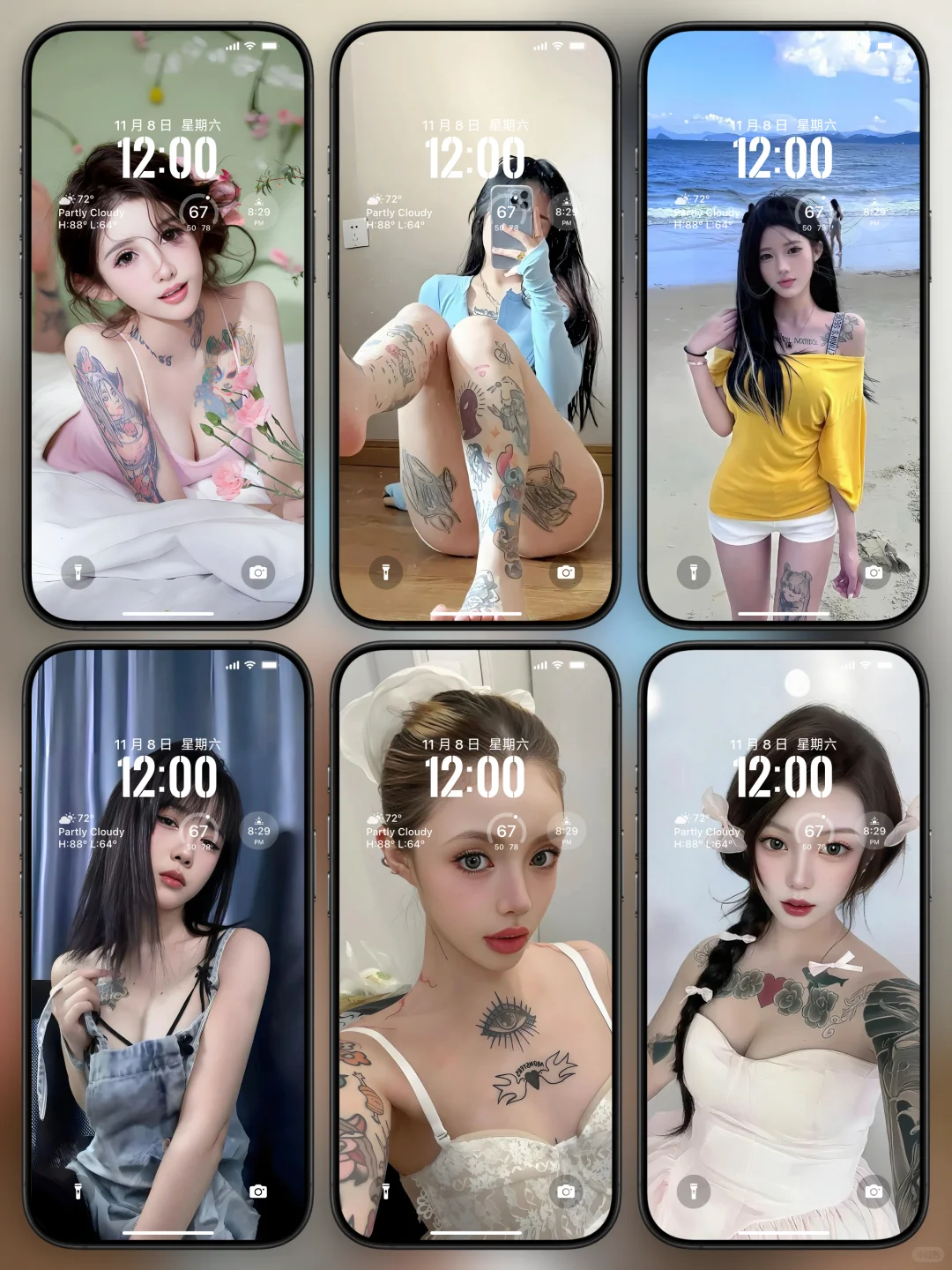 刺青纹身美女精选超清手机壁纸丨简介拿图