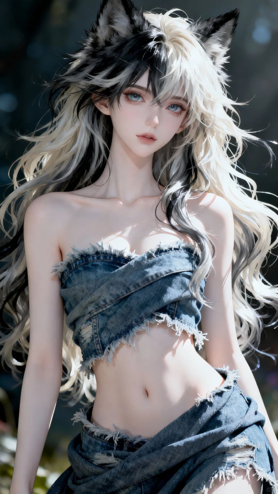 今日份壁纸暴击💥 狼耳姐姐美到我心巴上