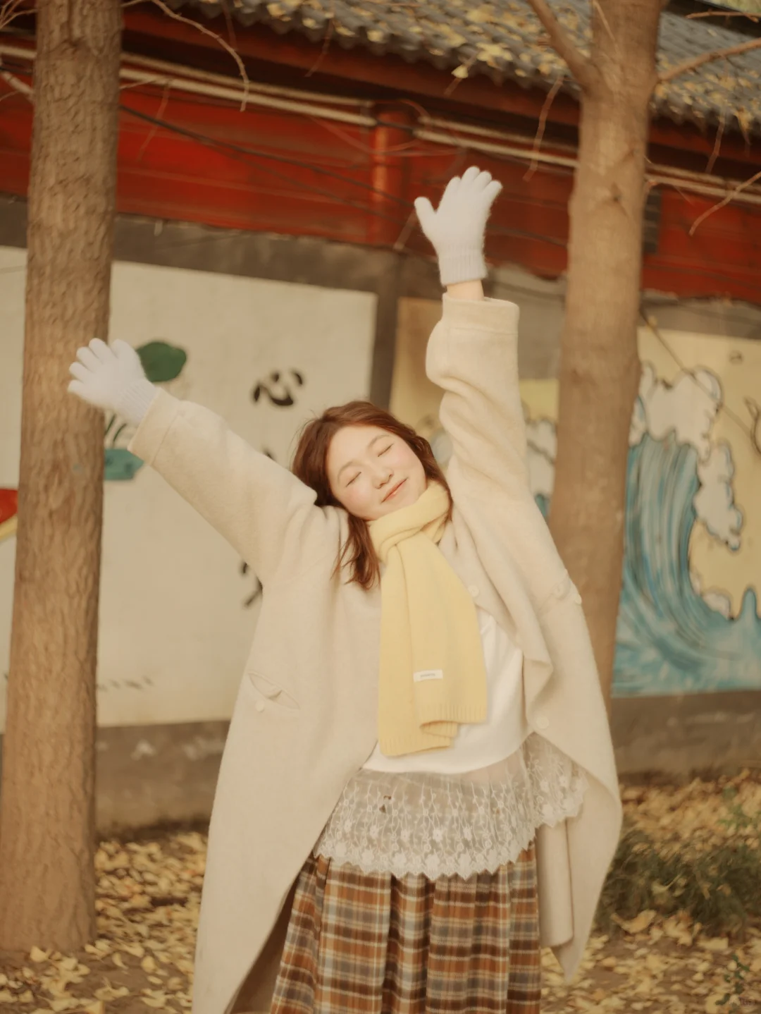 拉着女朋友去拍秋日银杏🍂