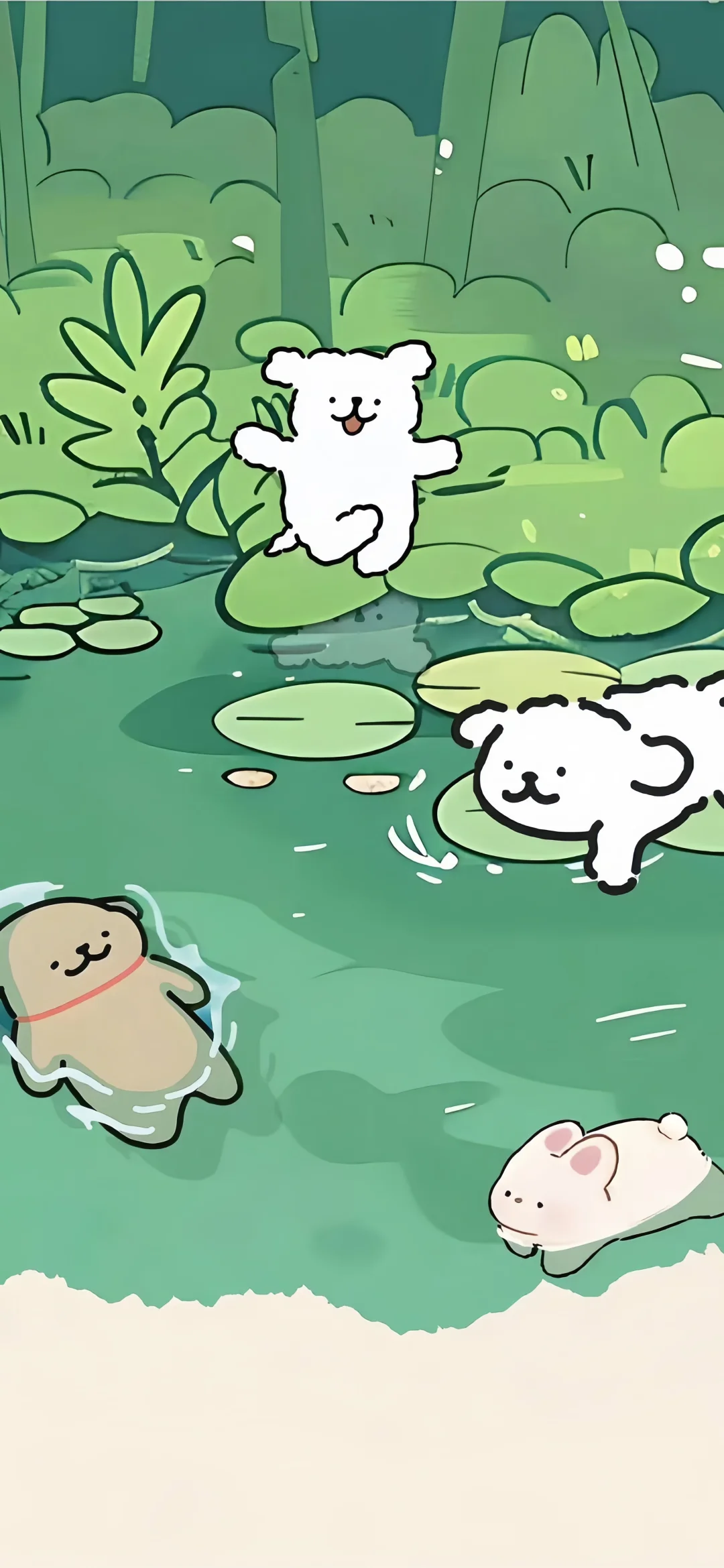 线条小狗🐶的壁纸~