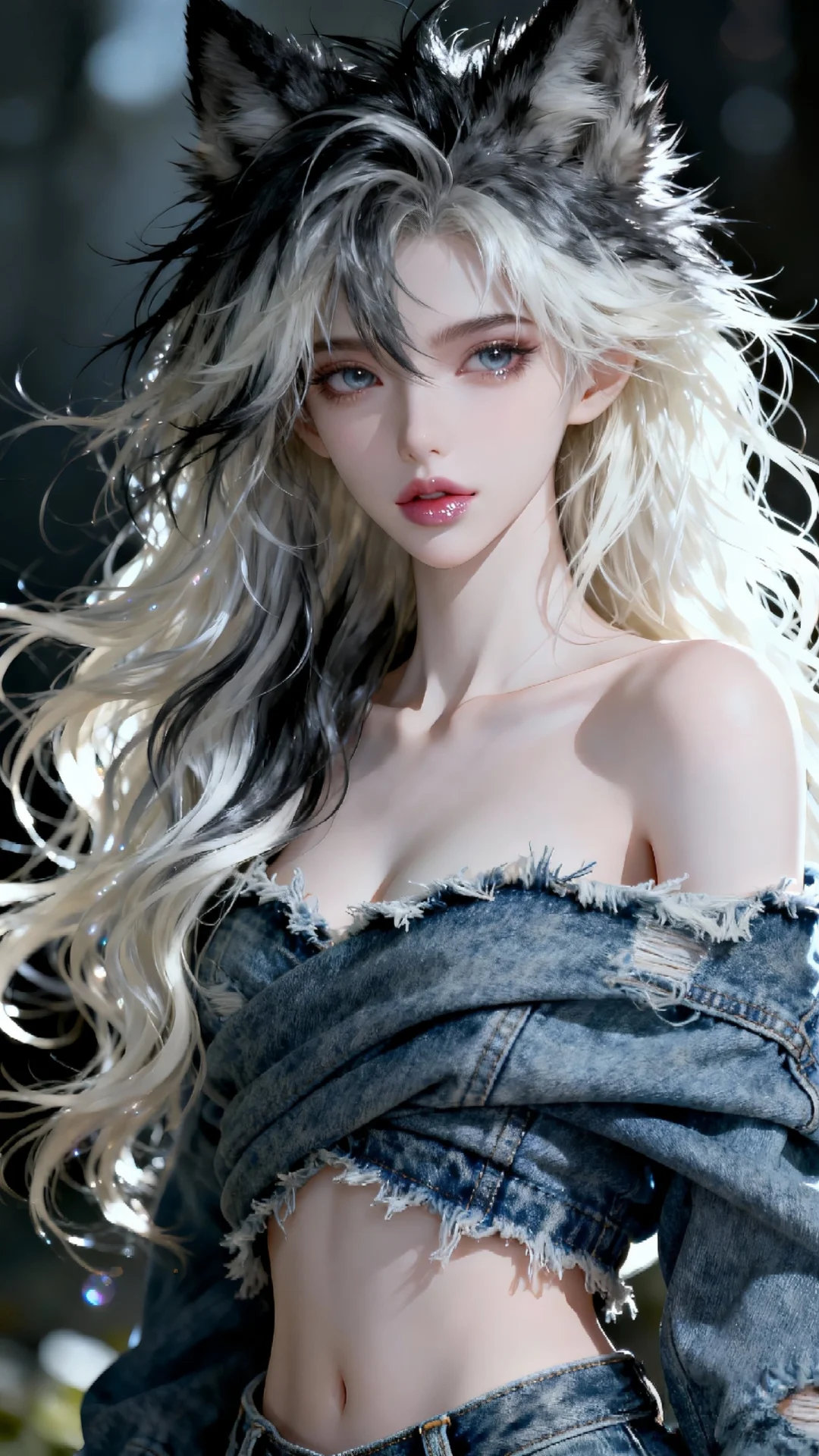 今日份壁纸暴击💥 狼耳姐姐美到我心巴上