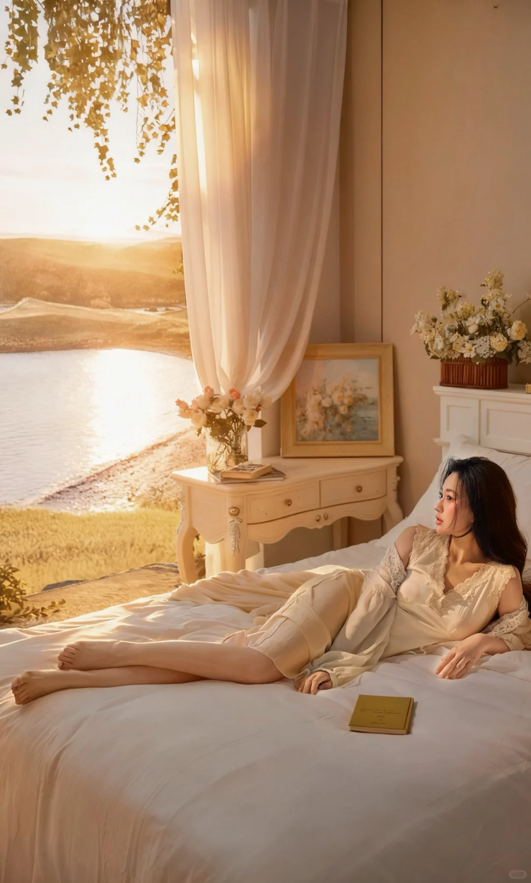 谁能拒绝在海边法式卧室里虚度时光啊🌊