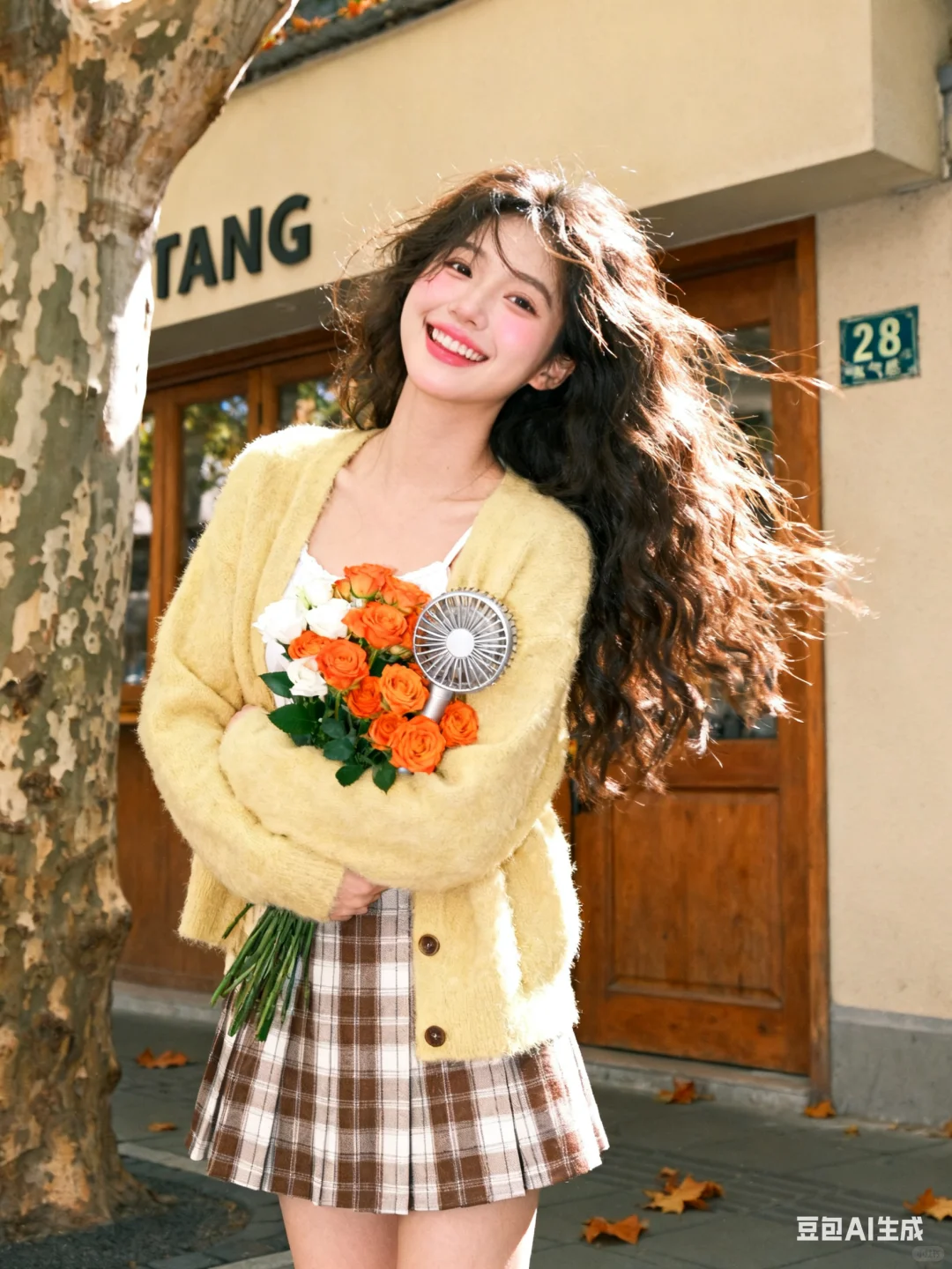 秋日氛围感真人写真(无成本豆包指令)