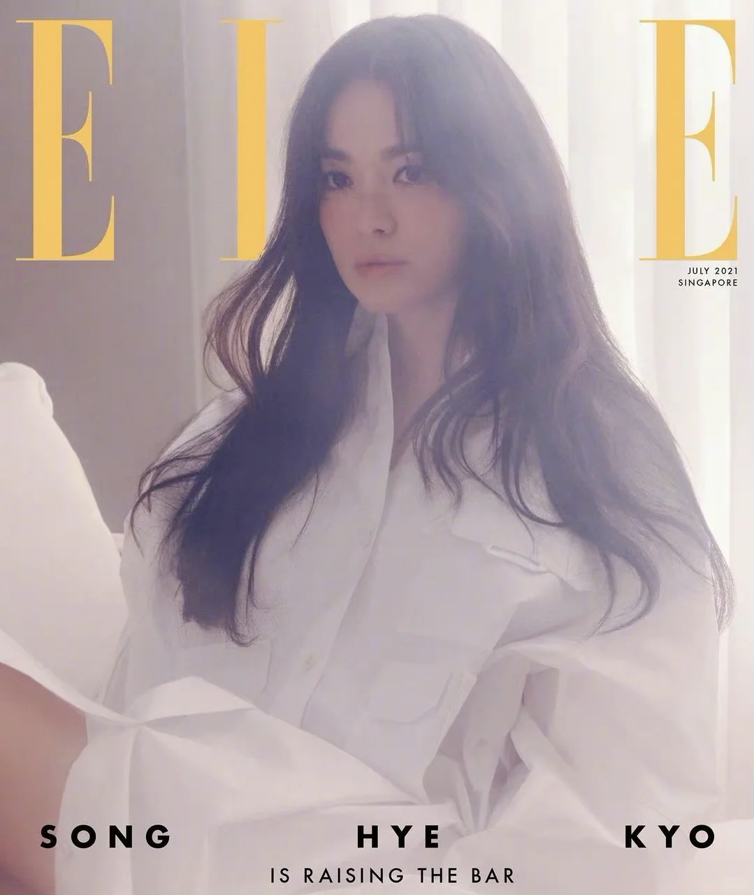 宋慧乔杂志造型，慵懒又性感