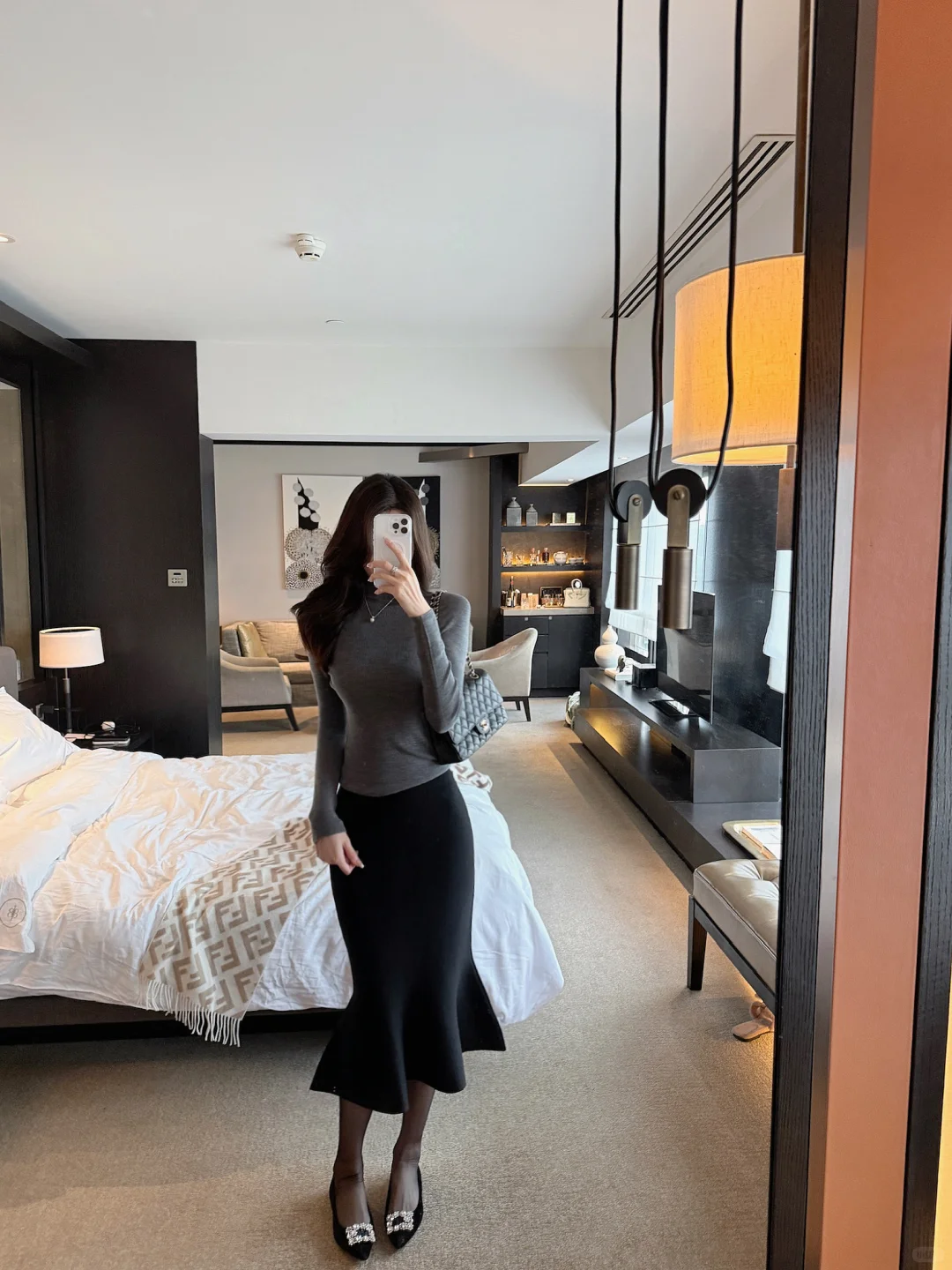 羊毛打底衫➕鱼尾裙！秋冬这样穿很美很显瘦！！