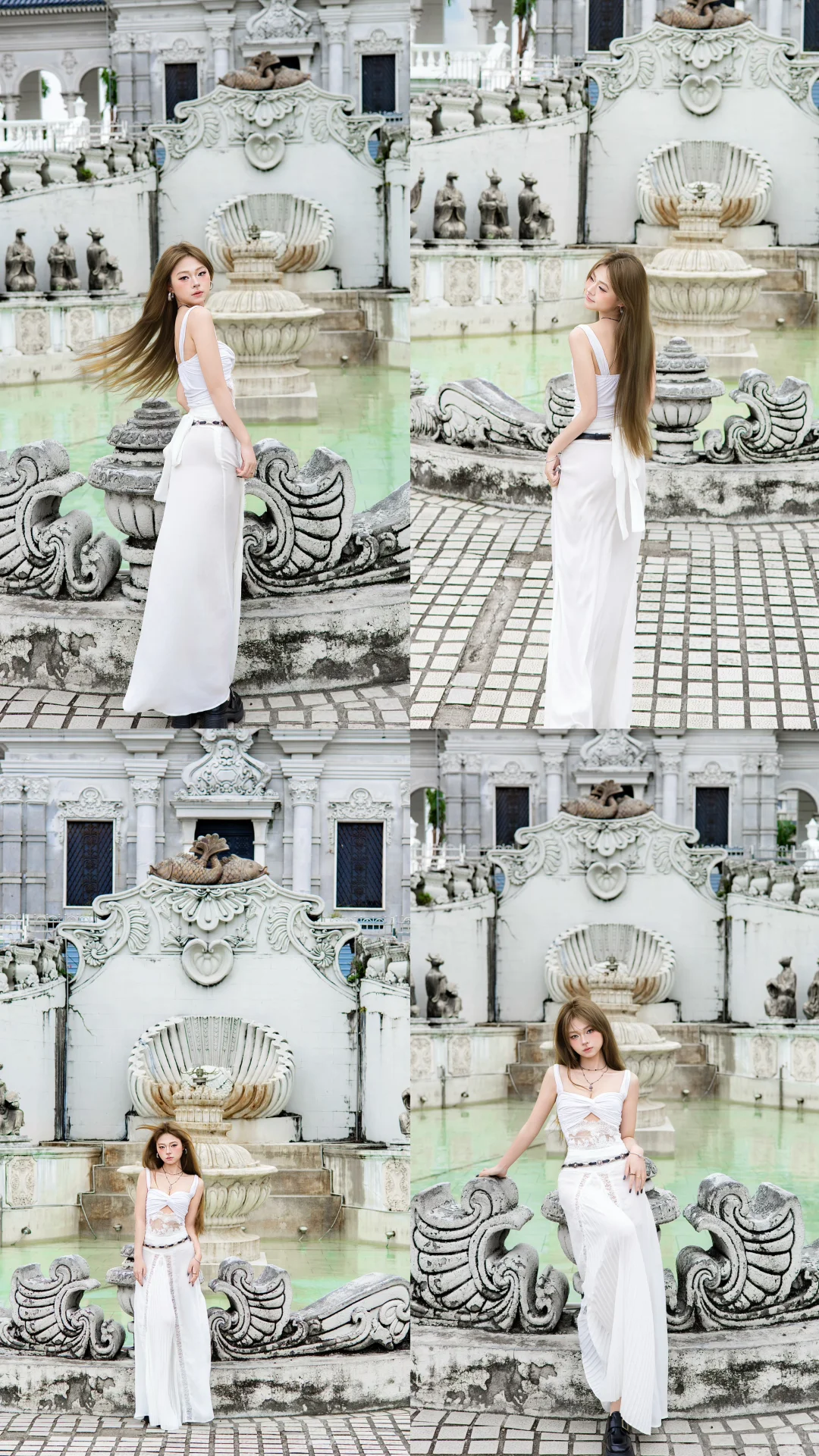 谁懂啊！在老建筑拍到的白裙写真